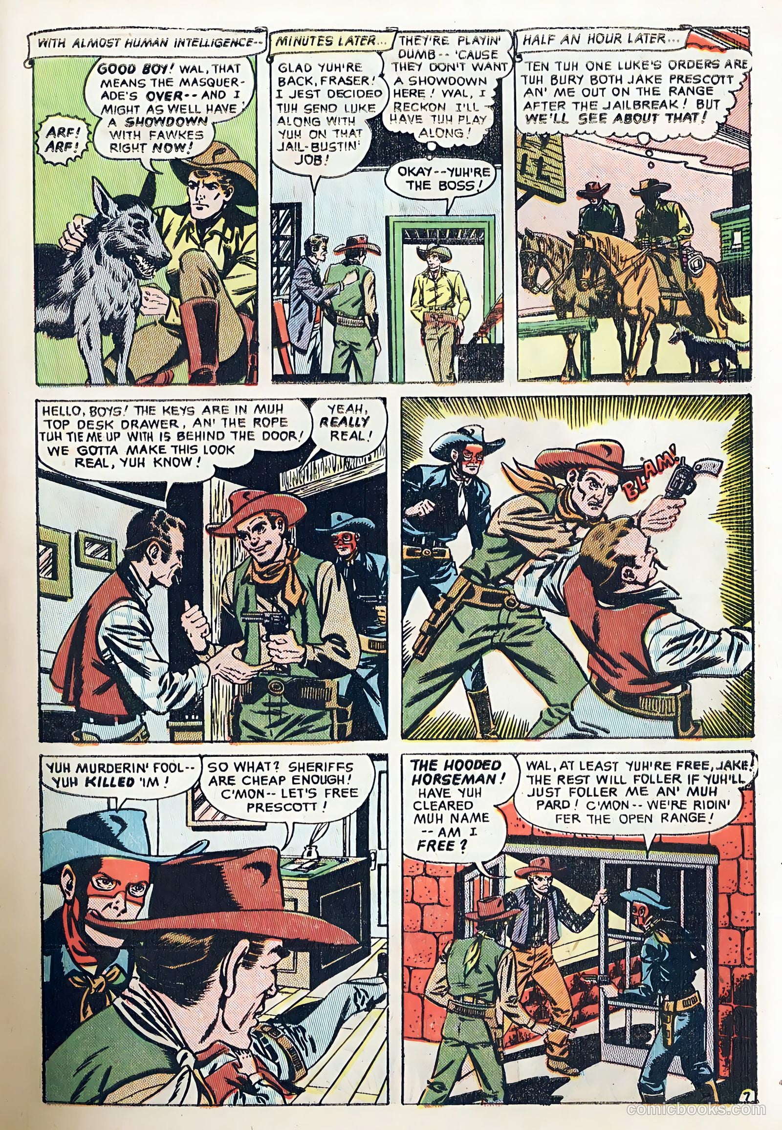 The Hooded Horseman #23 (1952) — page 9 of 36