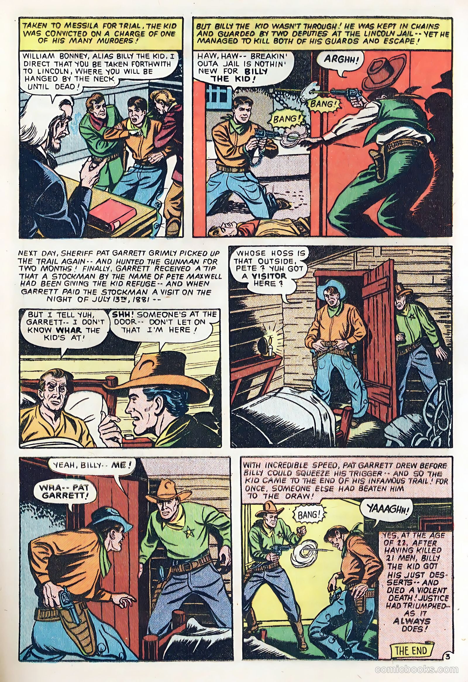 The Hooded Horseman #23 (1952) — page 23 of 36