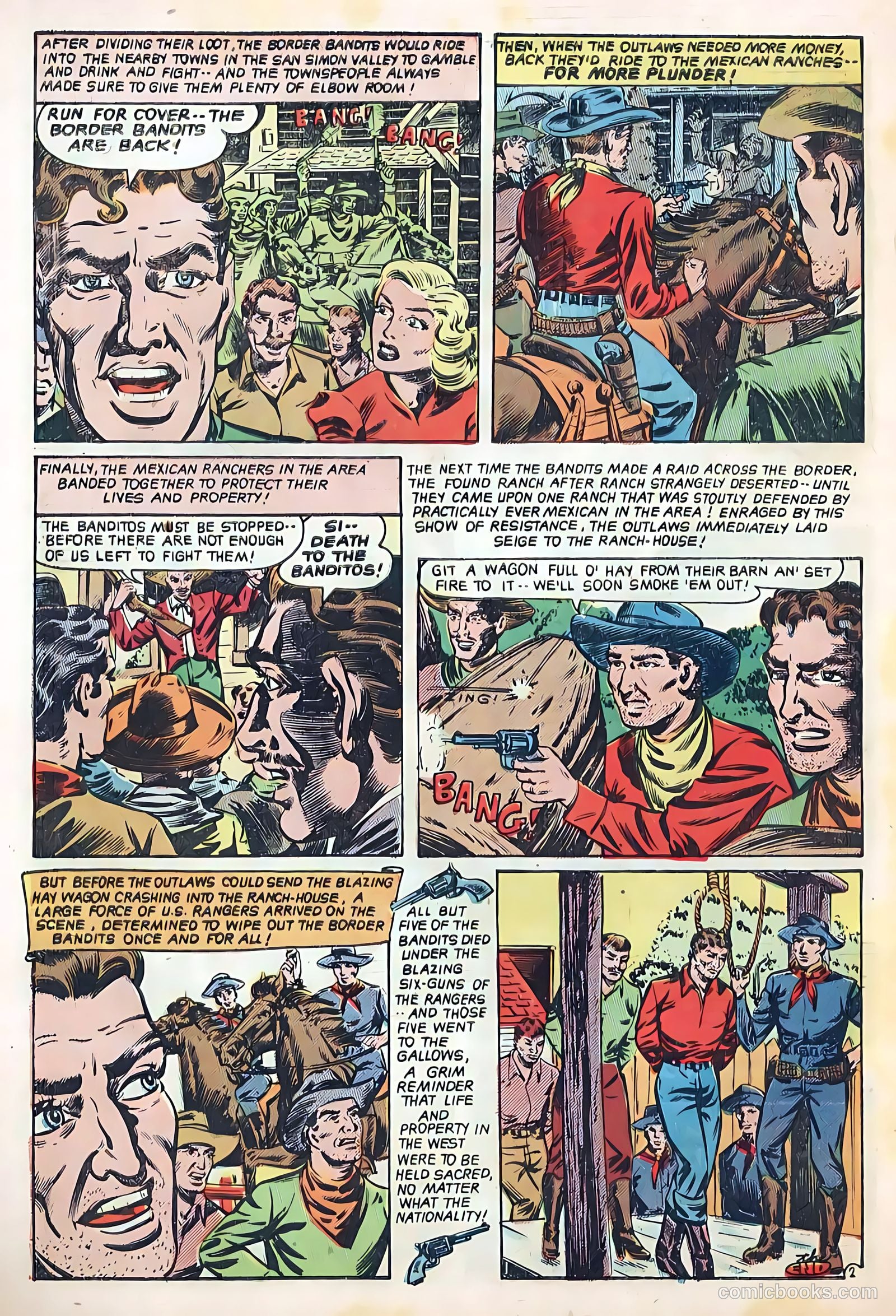 The Hooded Horseman #24 (1952) — page 34 of 36