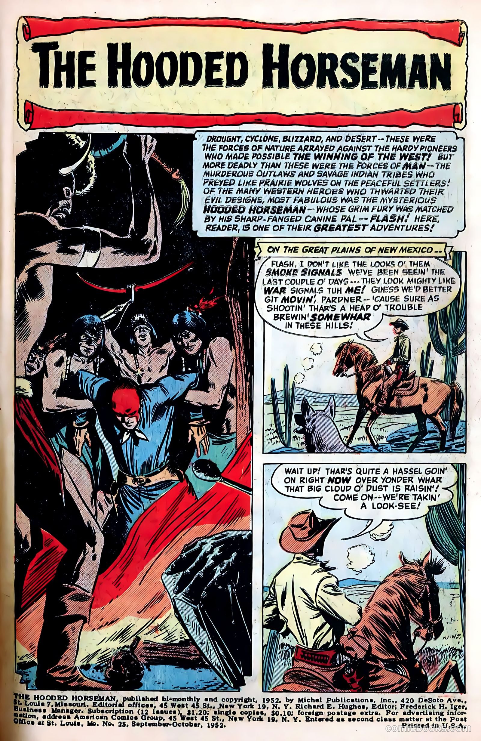 The Hooded Horseman #25 (1952) — page 3 of 36