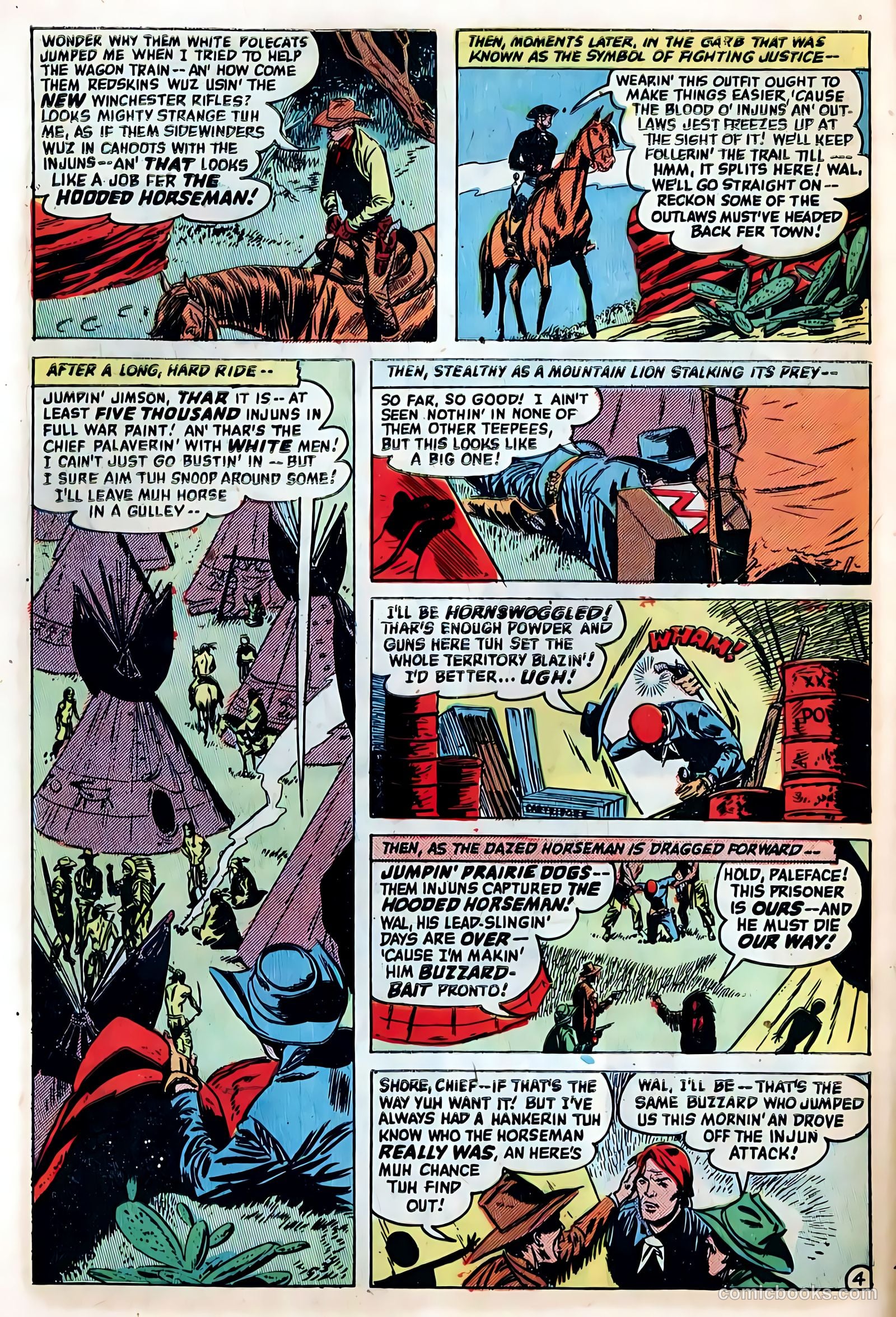 The Hooded Horseman #25 (1952) — page 6 of 36