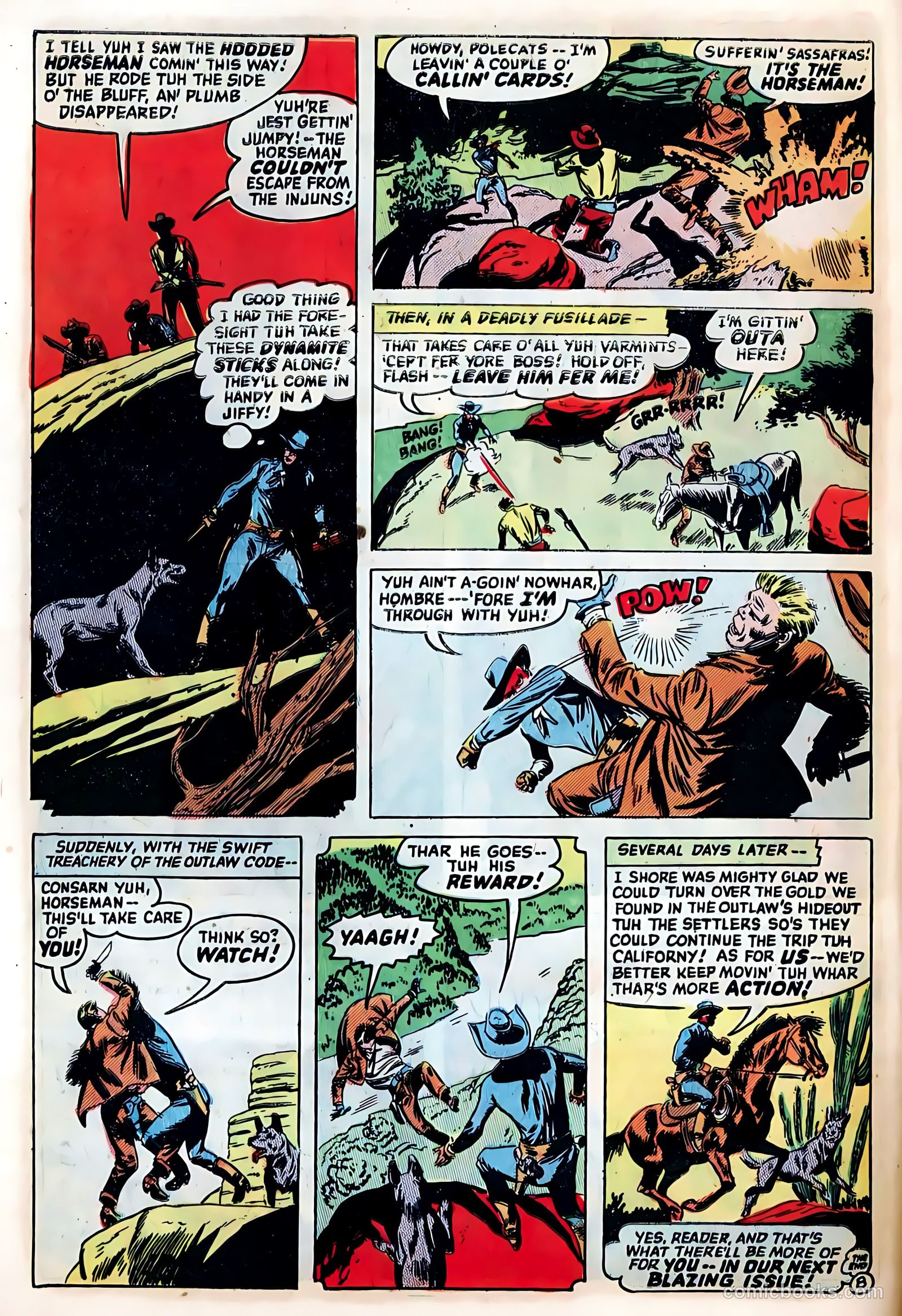The Hooded Horseman #25 (1952) — page 10 of 36