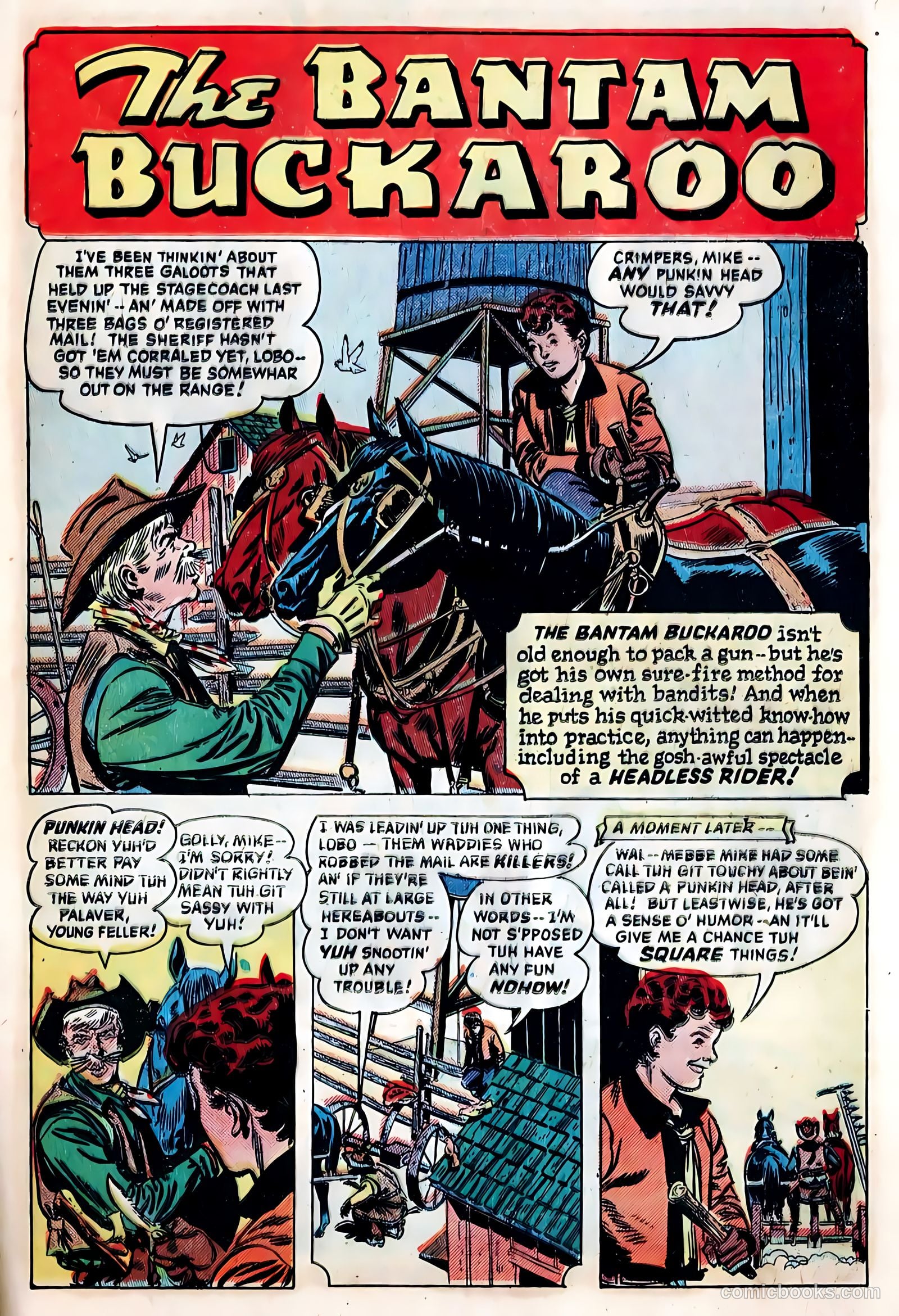 The Hooded Horseman #25 (1952) — page 25 of 36