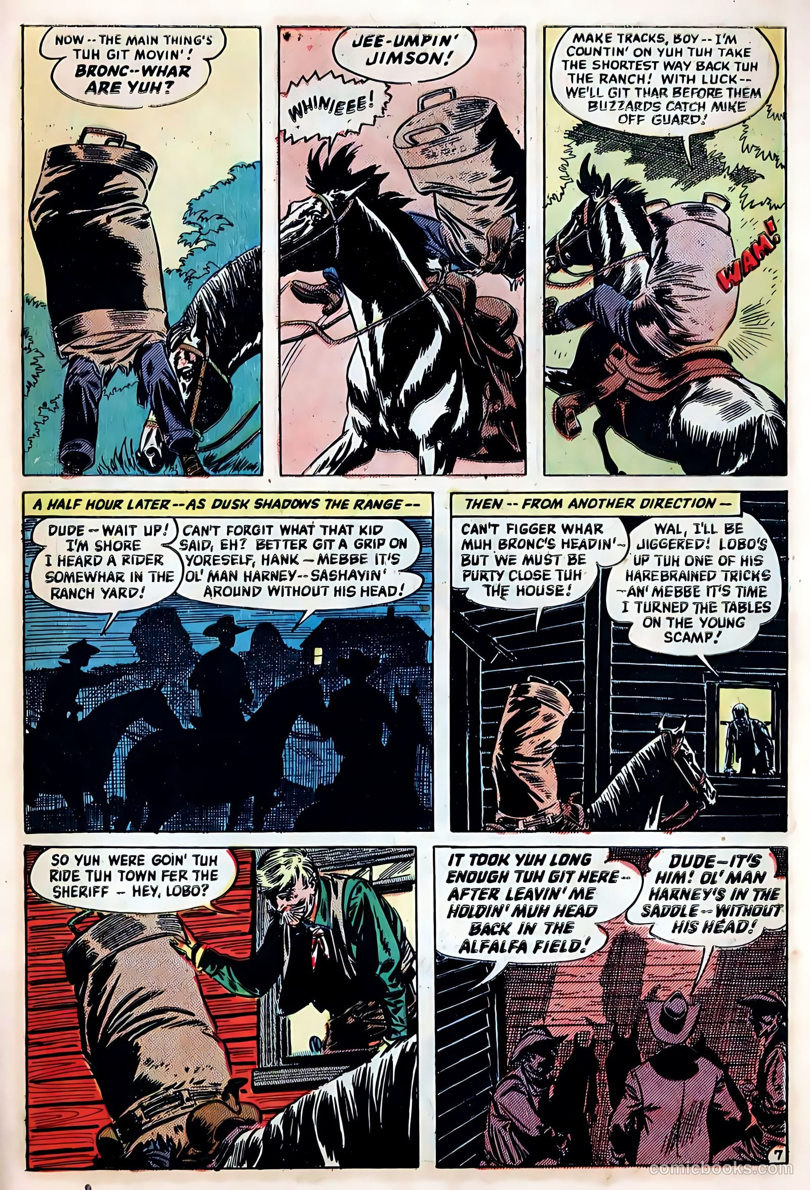 The Hooded Horseman #25 (1952) — page 31 of 36