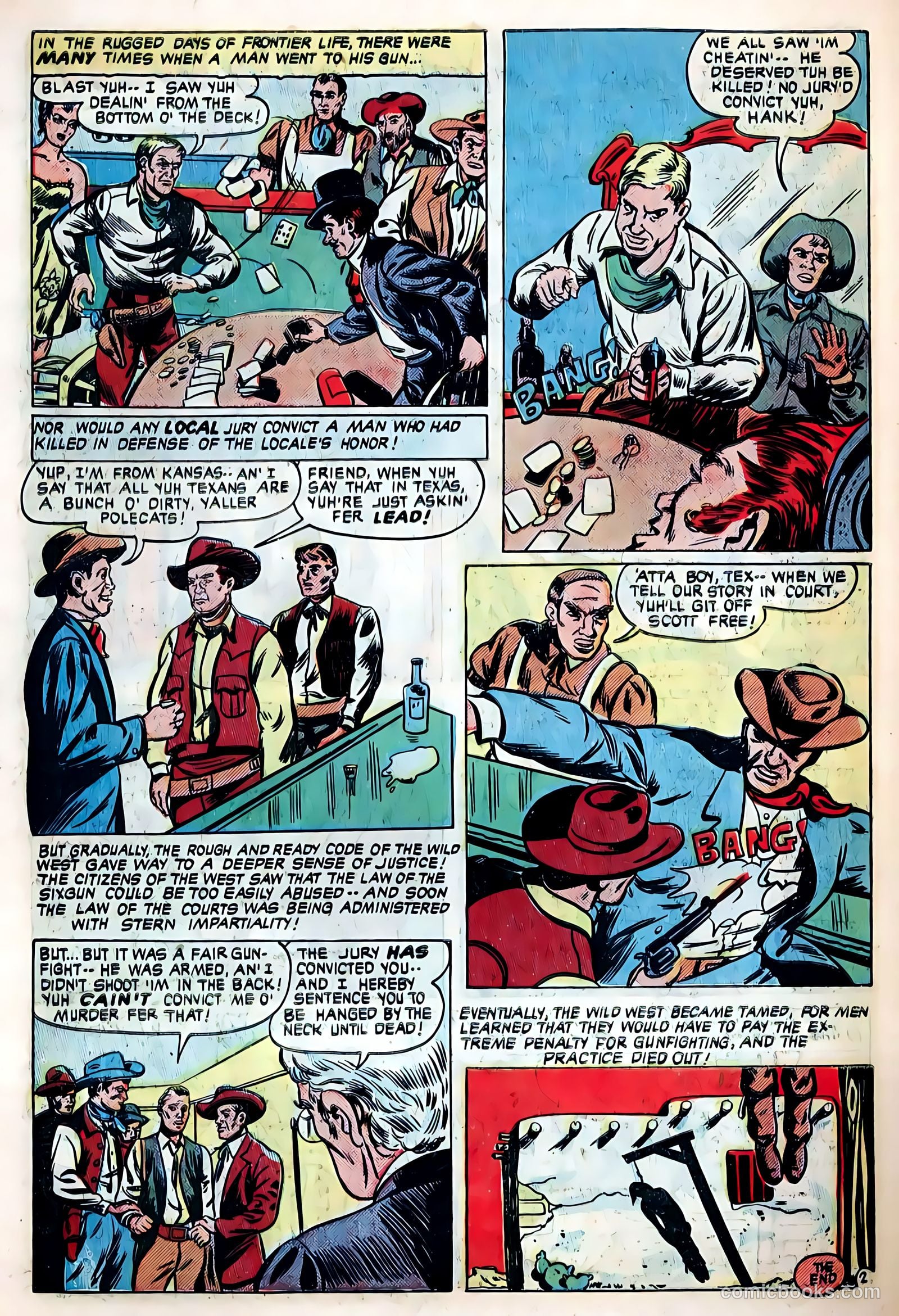 The Hooded Horseman #25 (1952) — page 34 of 36