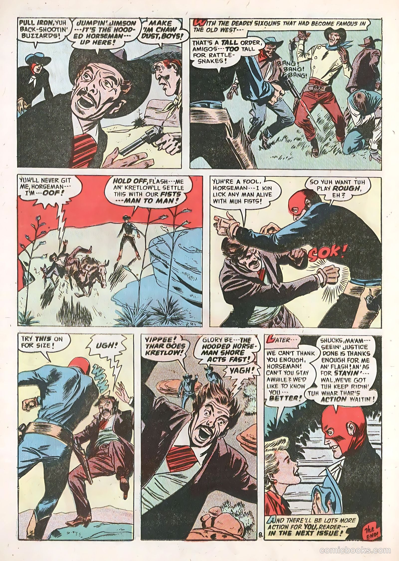 The Hooded Horseman #26 (1952) — page 22 of 36