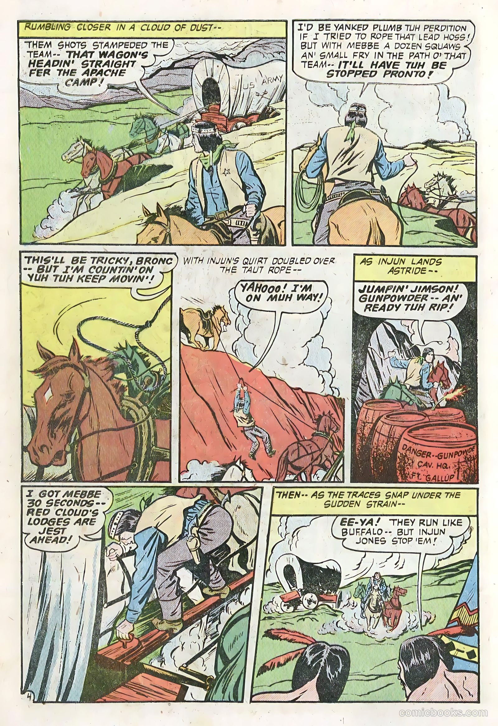 The Hooded Horseman #27 (1953) — page 30 of 36