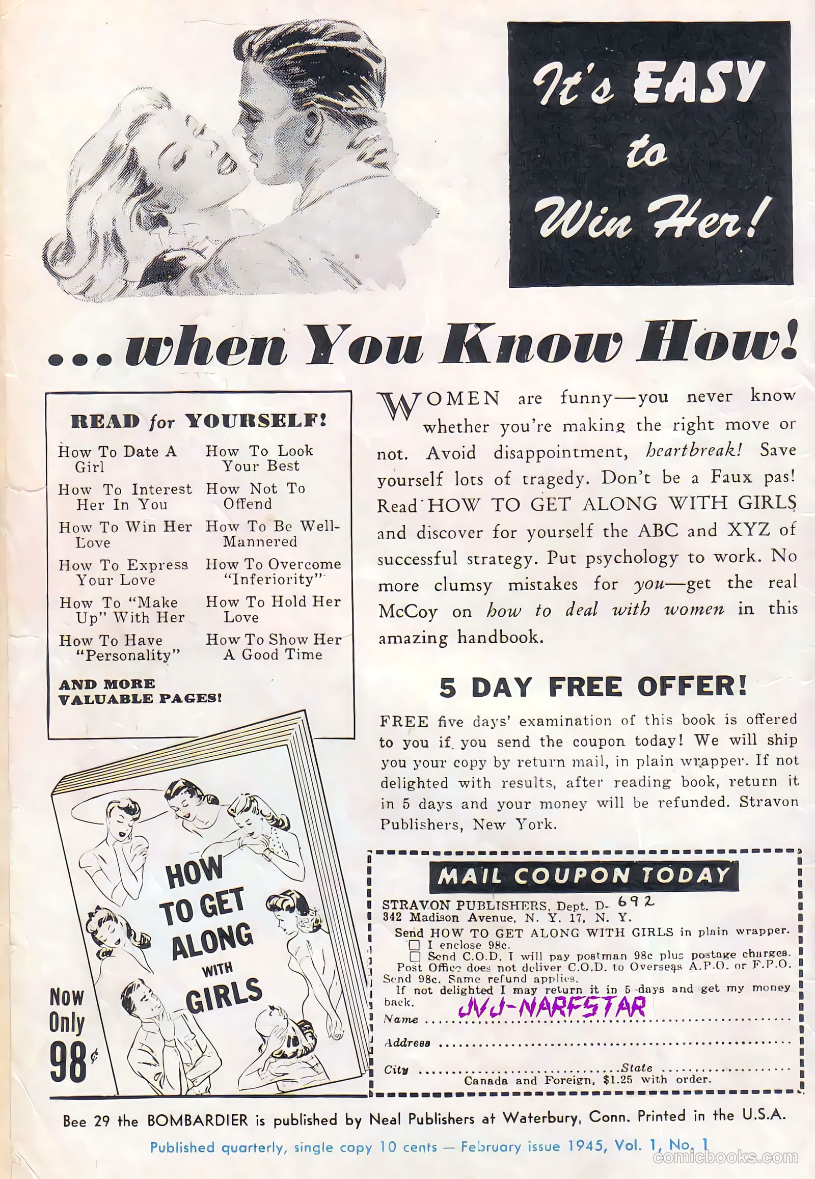 Bee 29 the Bombardier #1 (1945) — page 2 of 48