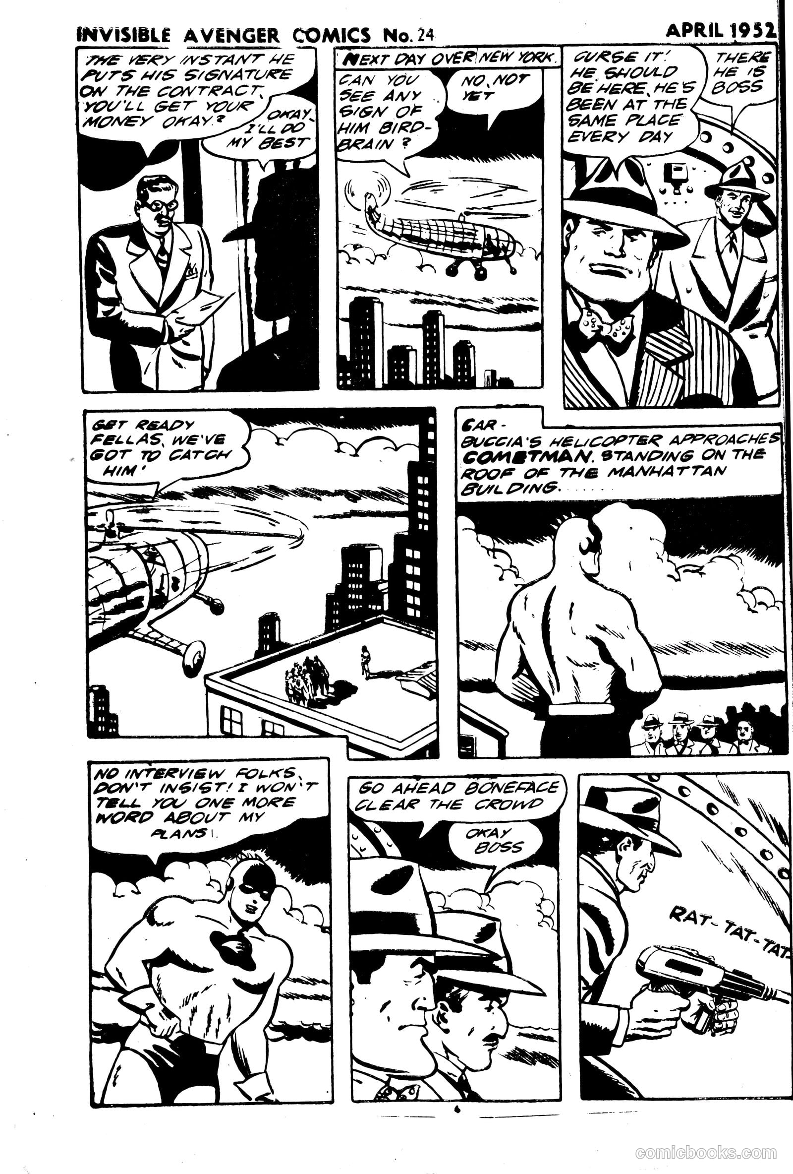The Invisible Avenger #24 (1952) — page 4 of 24