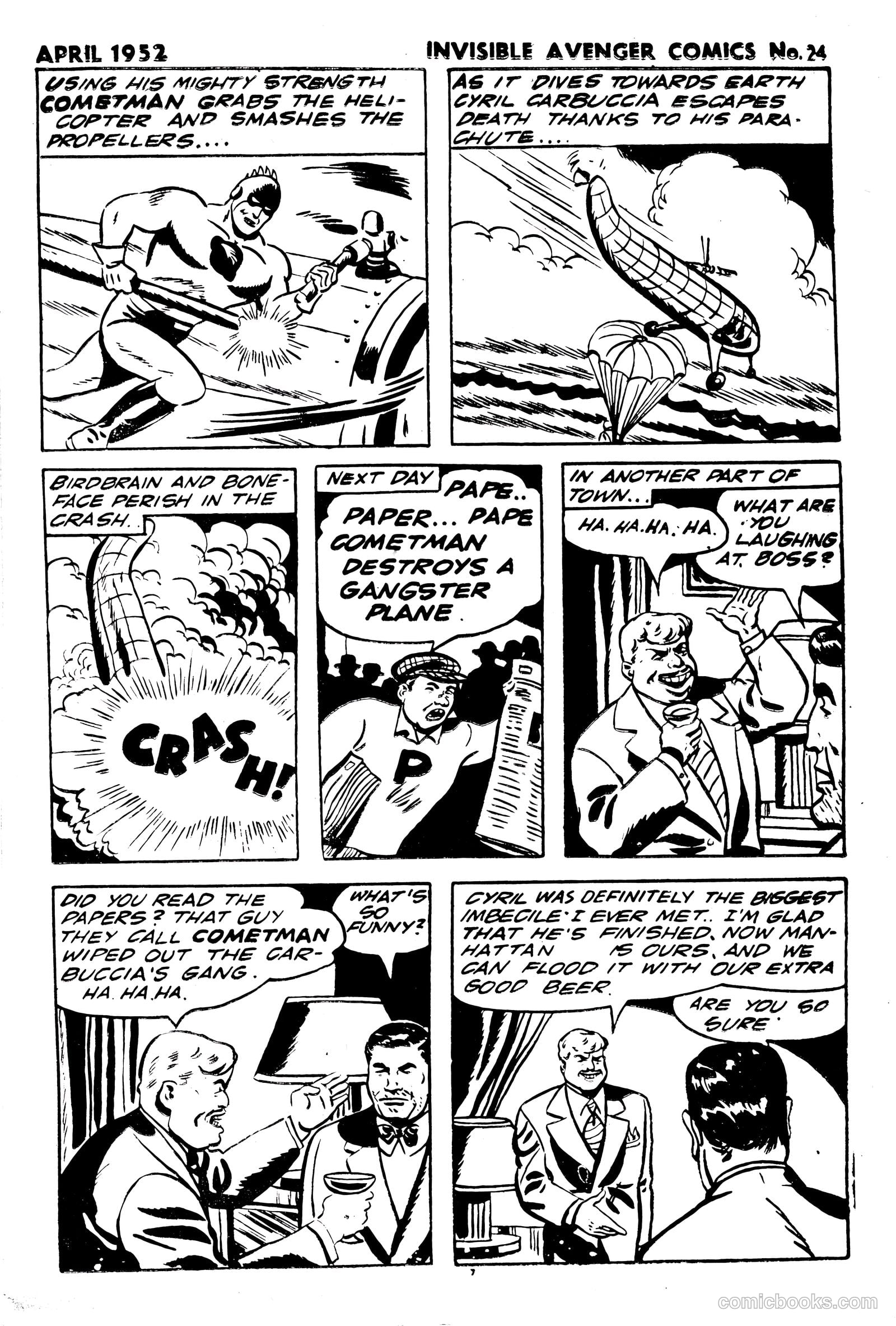 The Invisible Avenger #24 (1952) — page 7 of 24