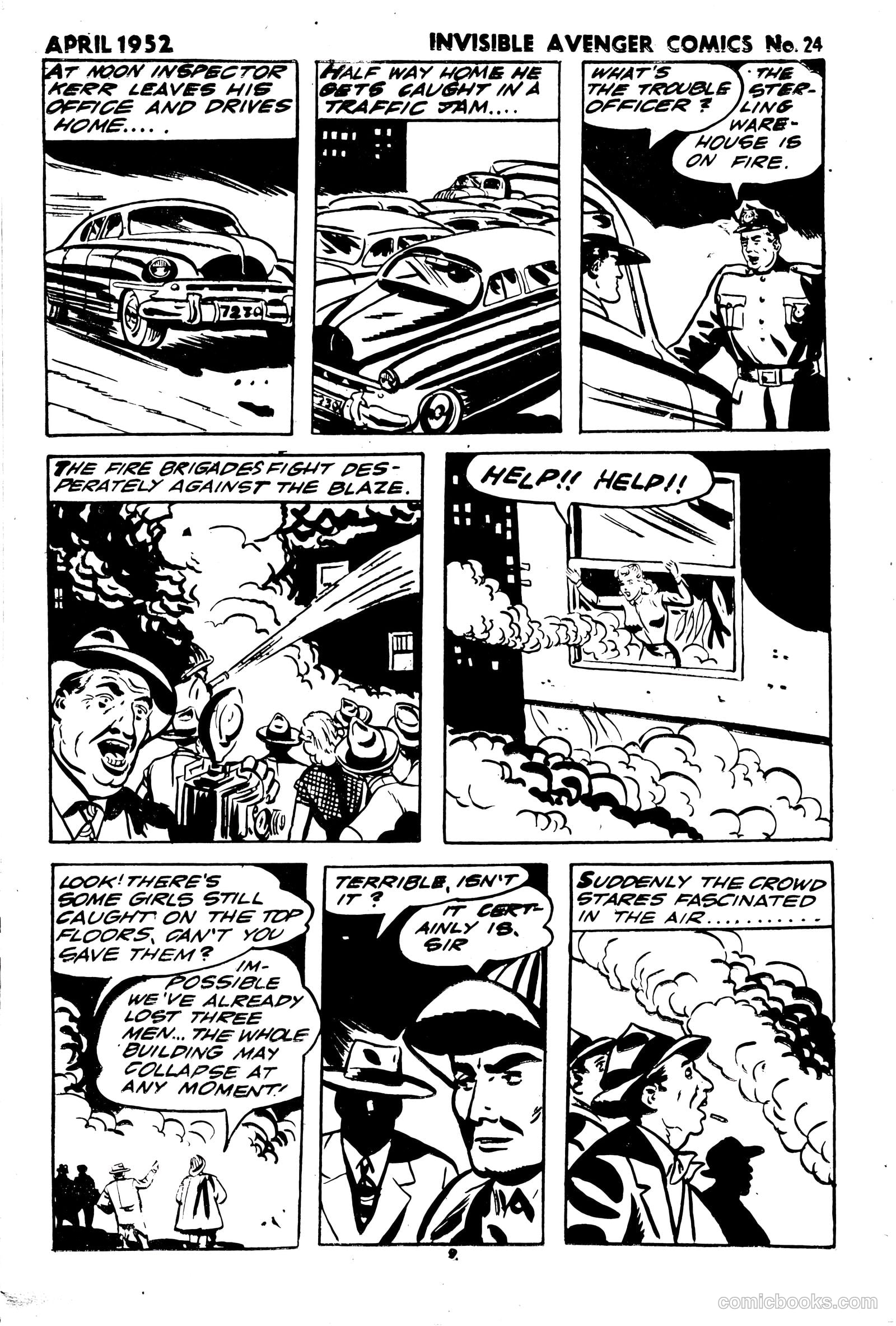 The Invisible Avenger #24 (1952) — page 9 of 24