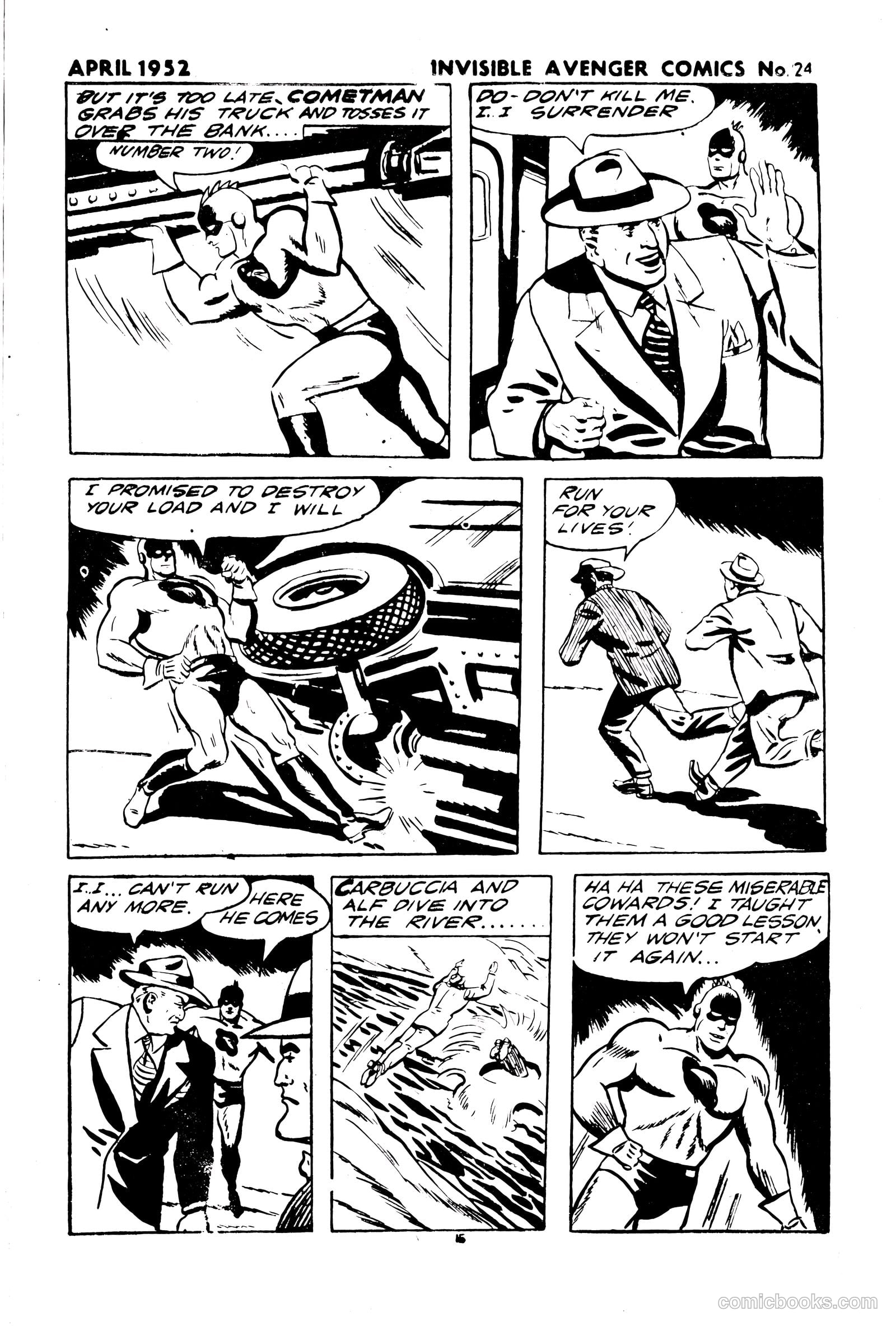 The Invisible Avenger #24 (1952) — page 15 of 24