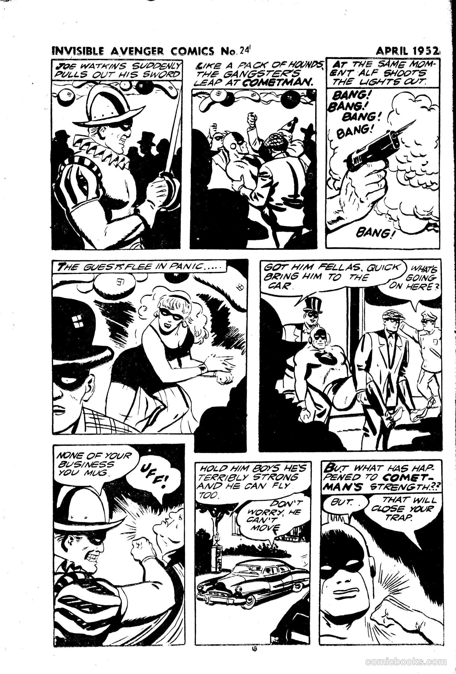 The Invisible Avenger #24 (1952) — page 18 of 24