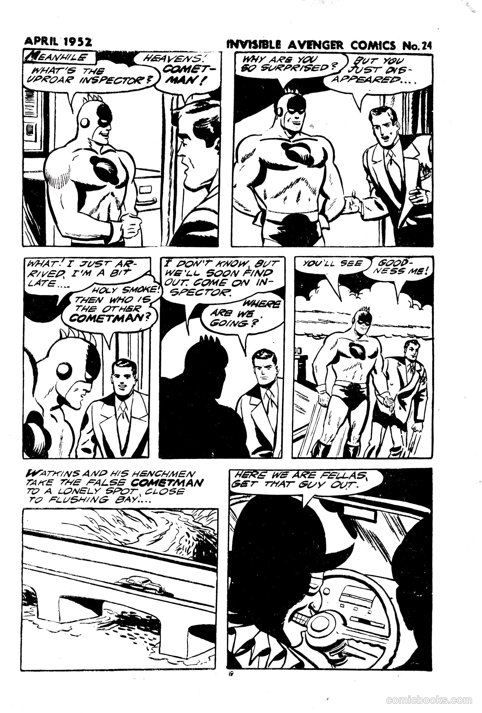 The Invisible Avenger #24 (1952) — page 19 of 24