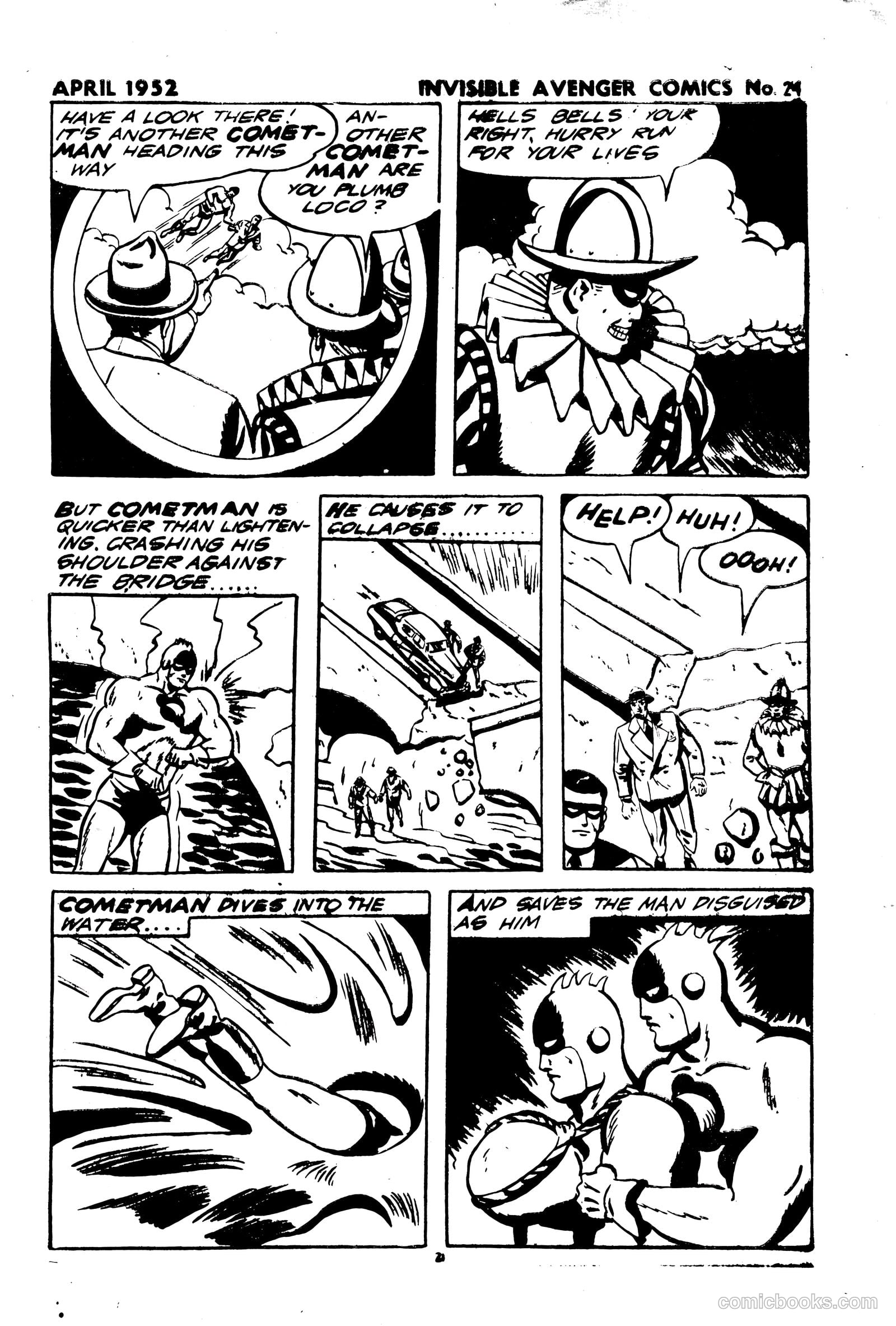 The Invisible Avenger #24 (1952) — page 21 of 24