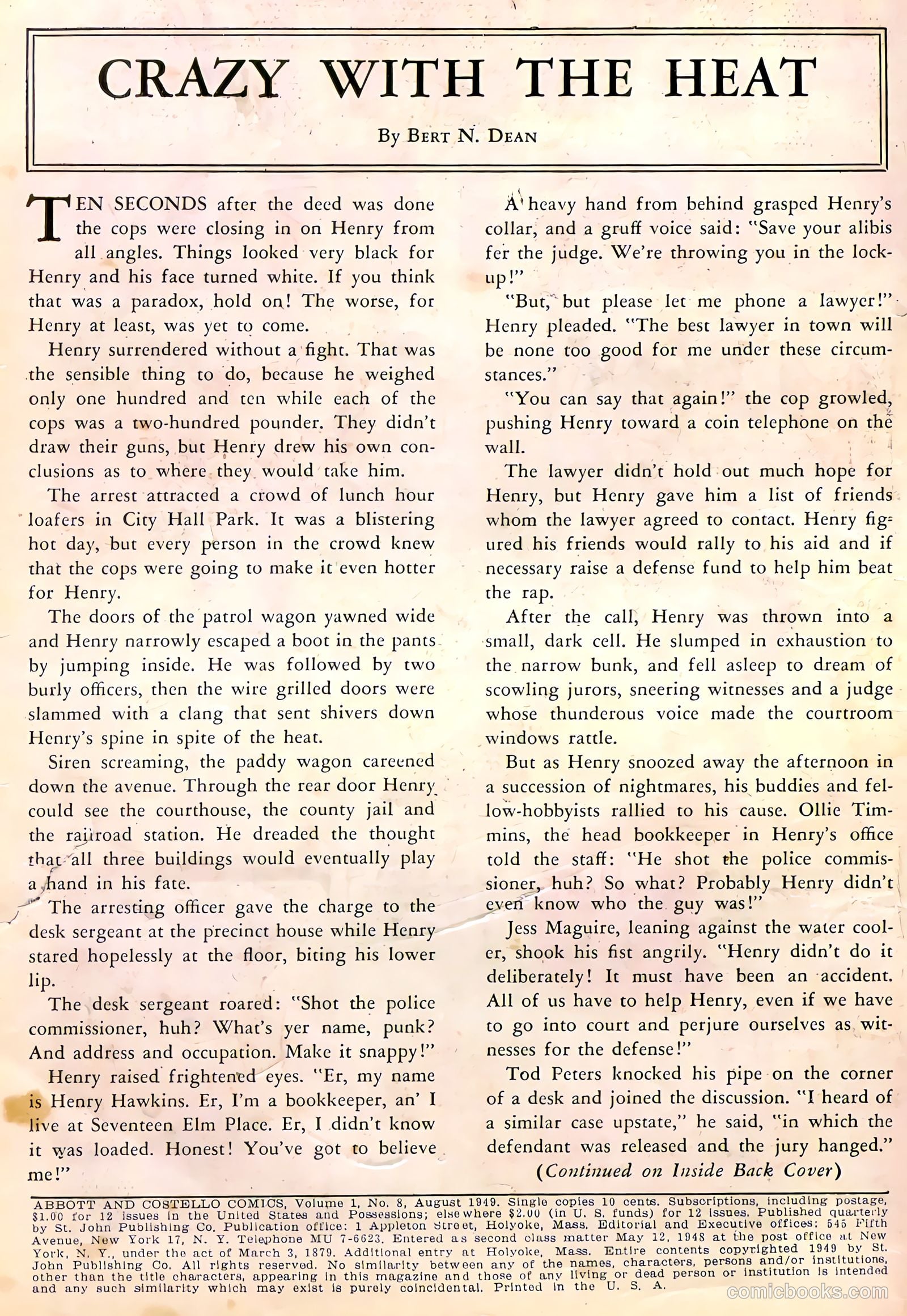 Abbott and Costello Comics #8 (1950) — page 2 of 36