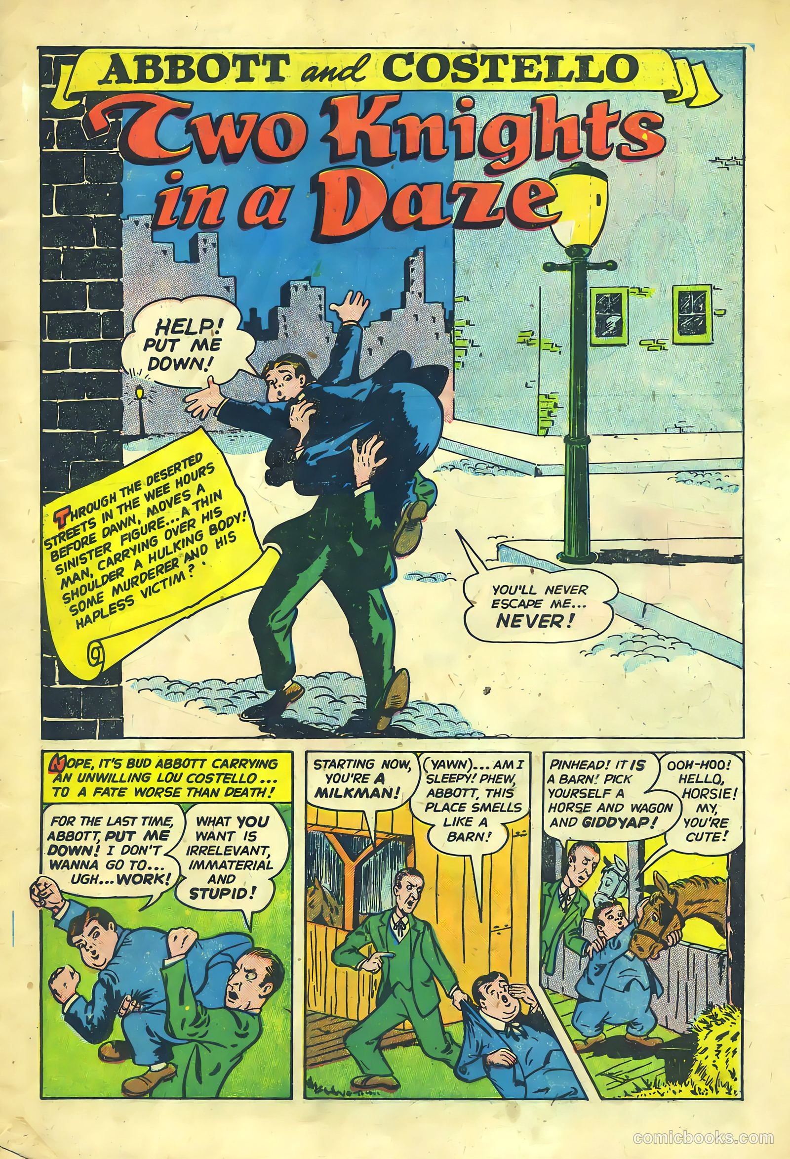 Abbott and Costello Comics #9 (1950) — page 3 of 36