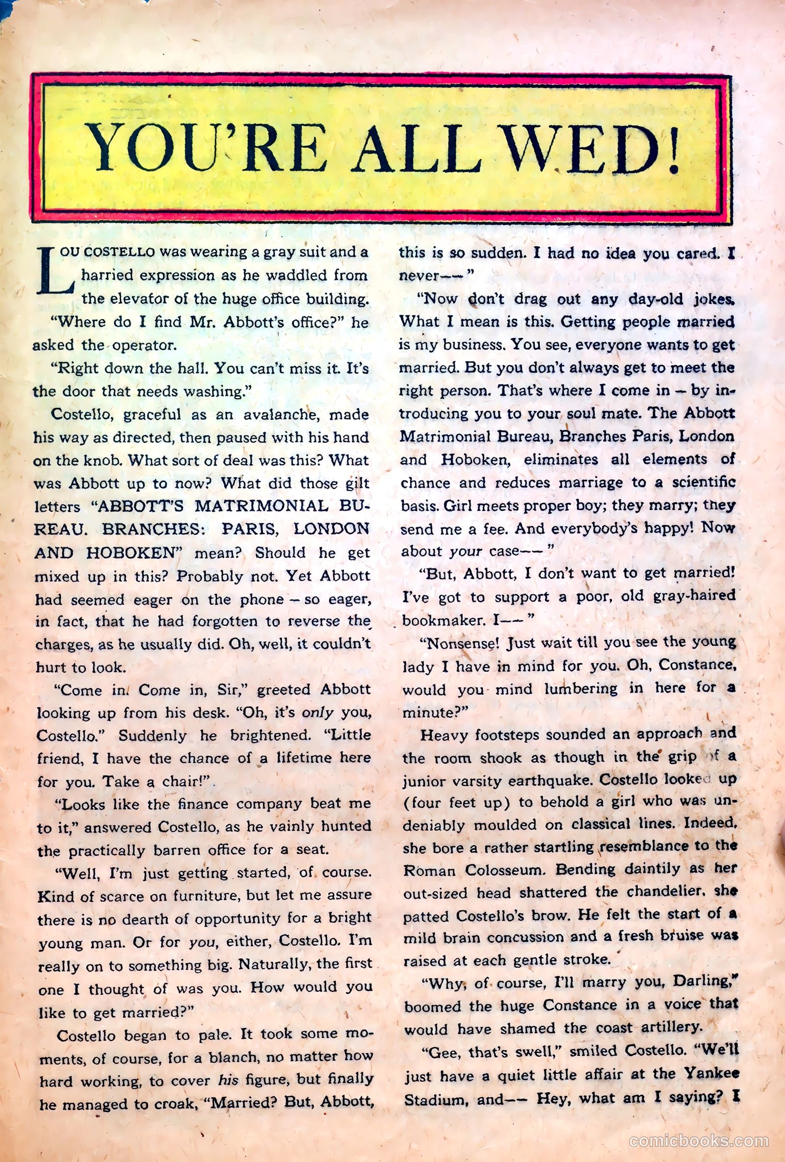 Abbott and Costello Comics #21 (1953) — page 33 of 36