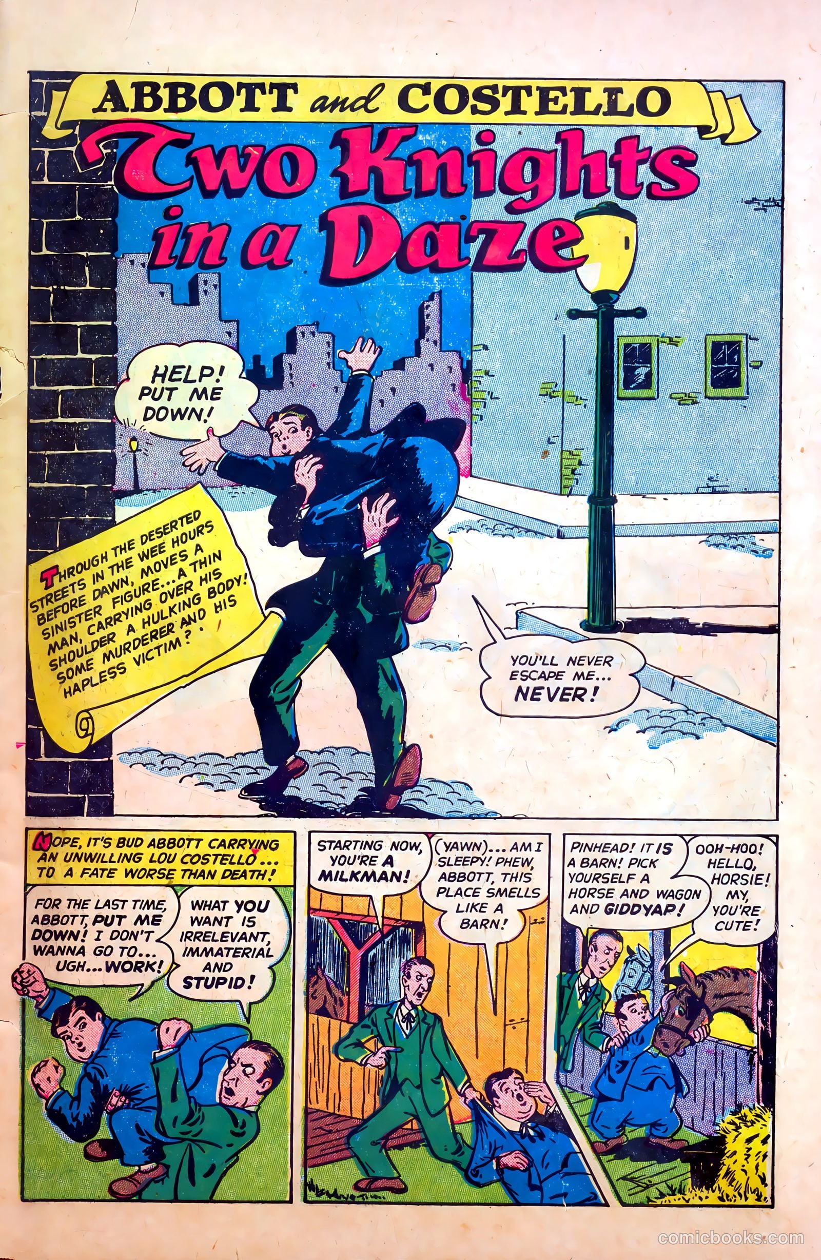 Abbott and Costello Comics #29 (1955) — page 3 of 36