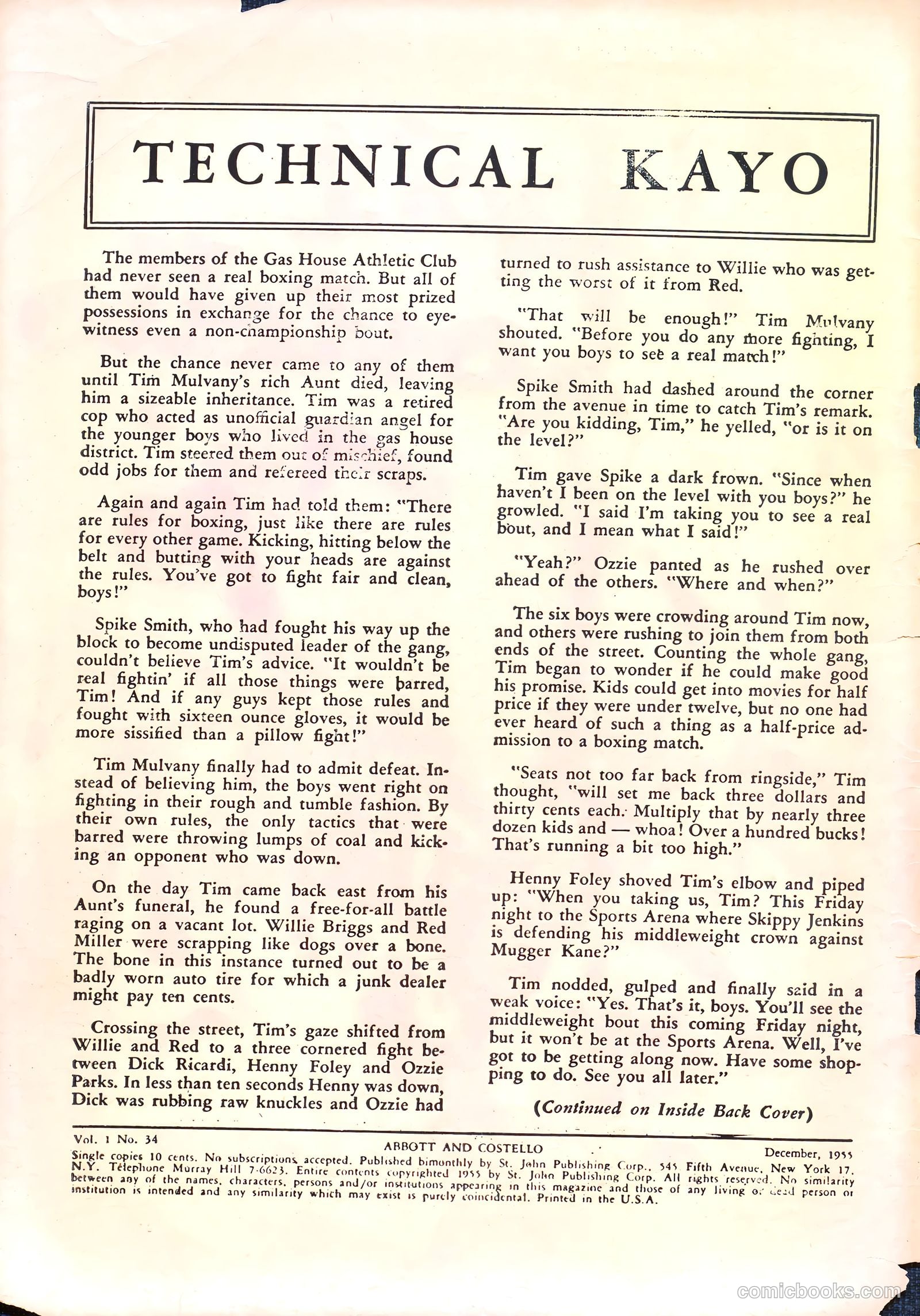 Abbott and Costello Comics #34 (1955) — page 2 of 37