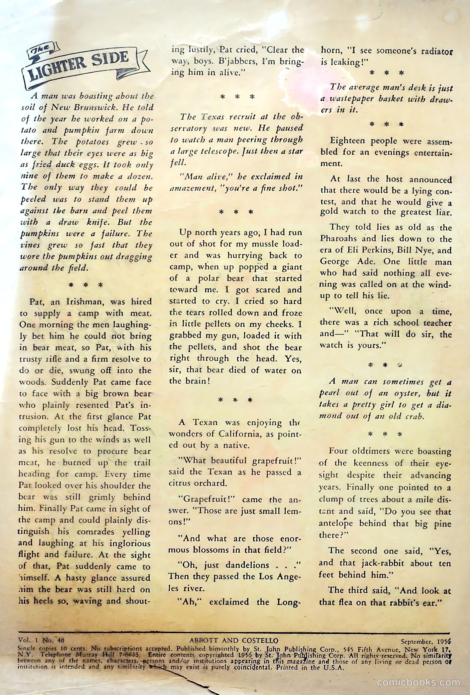 Abbott and Costello Comics #40 (1956) — page 2 of 36