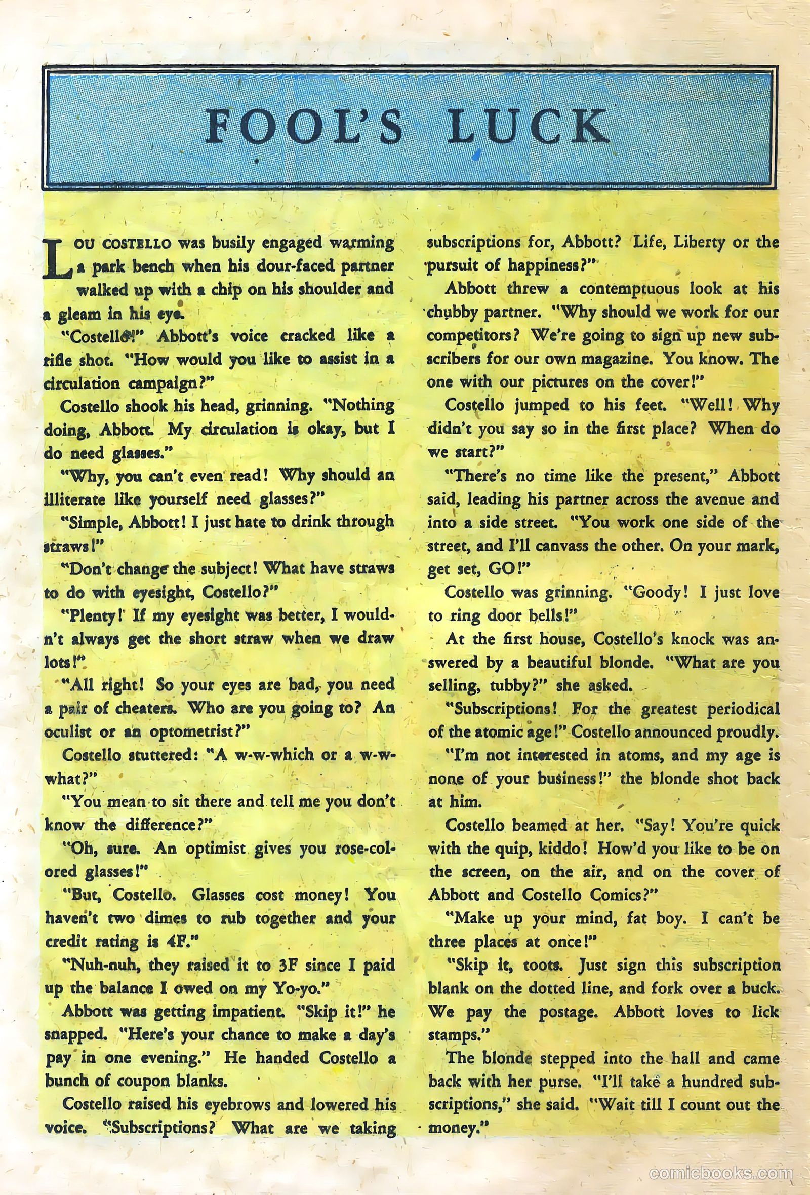 Abbott and Costello Comics #6 (1949) — page 24 of 36