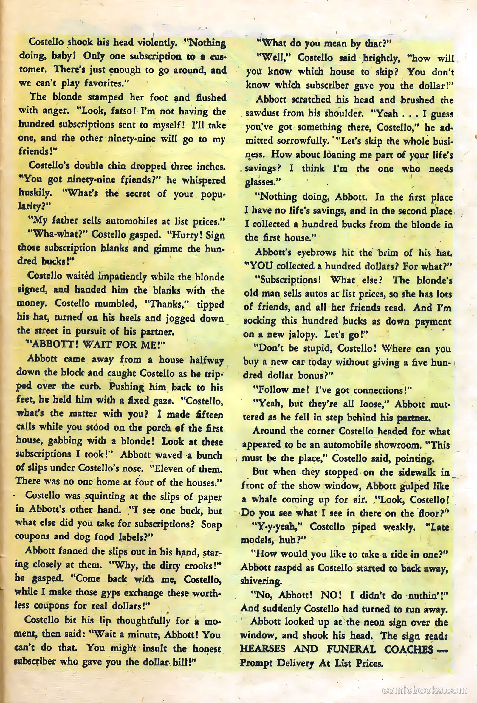 Abbott and Costello Comics #6 (1949) — page 25 of 36