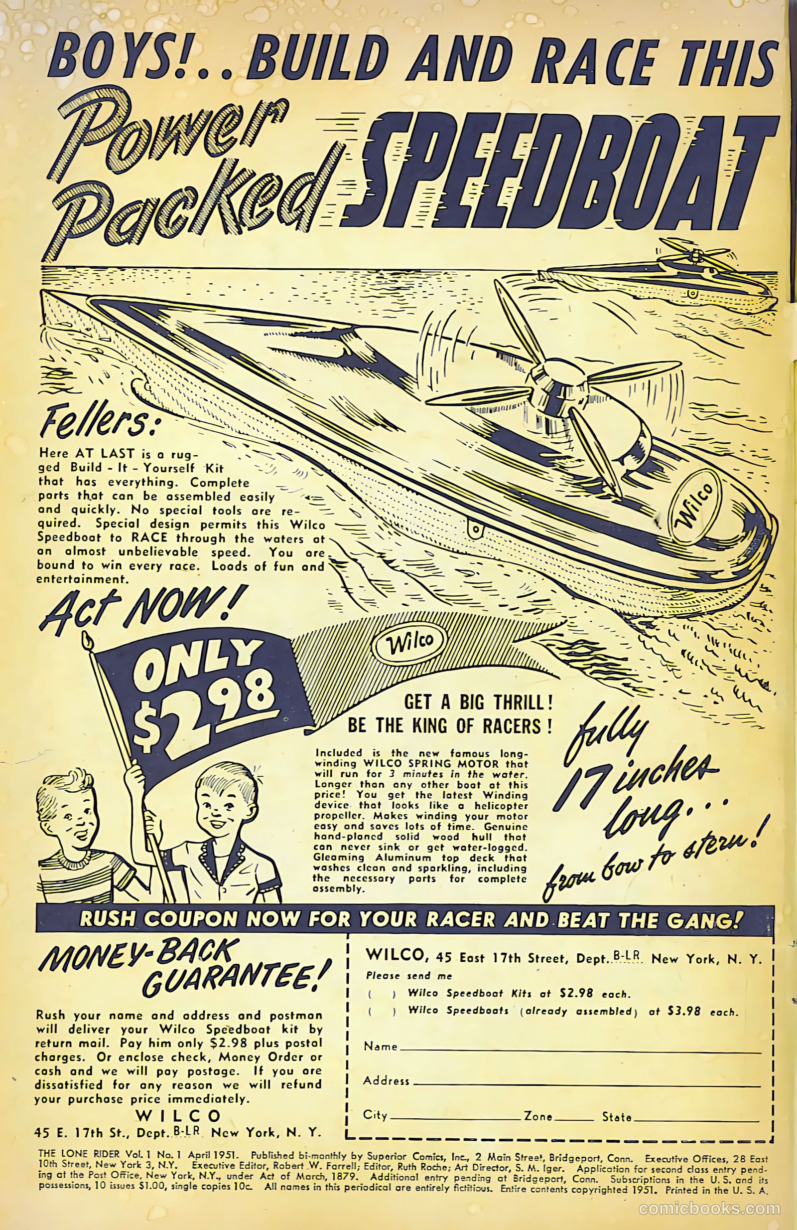 The Lone Rider #1 (1951) — page 2 of 52