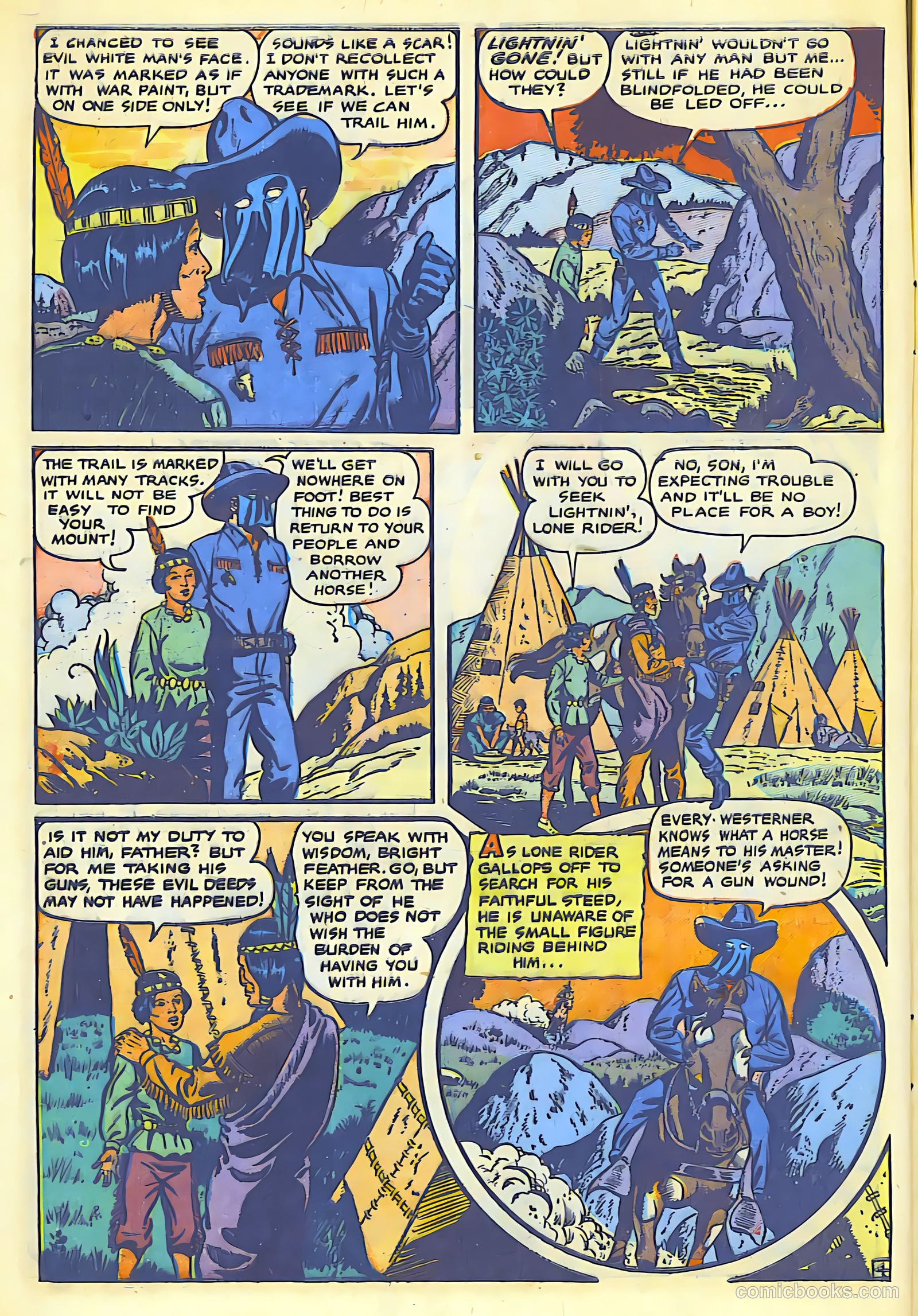 The Lone Rider #1 (1951) — page 6 of 52