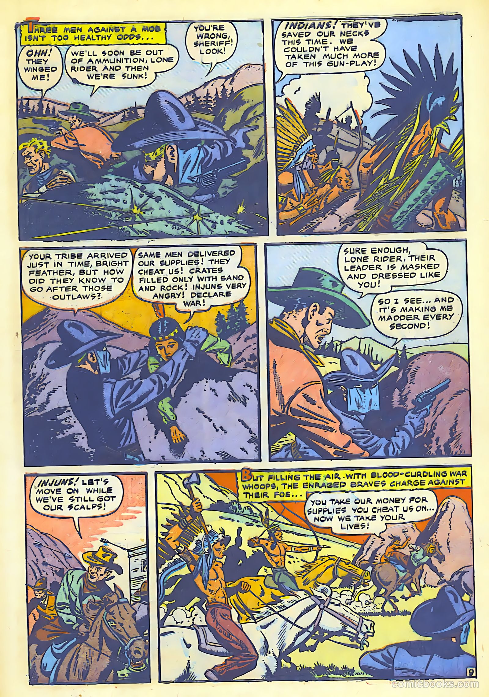 The Lone Rider #1 (1951) — page 11 of 52