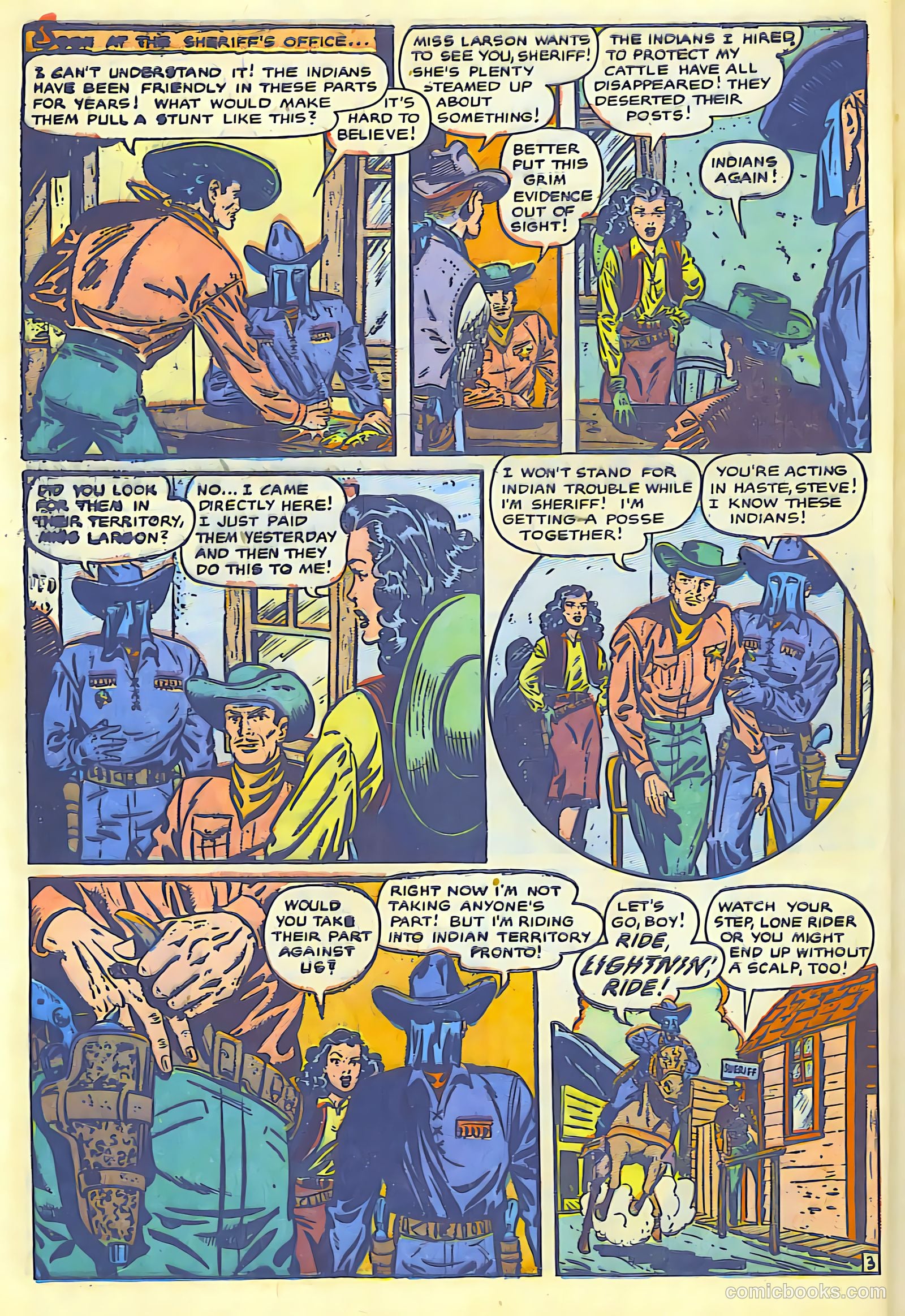 The Lone Rider #1 (1951) — page 42 of 52