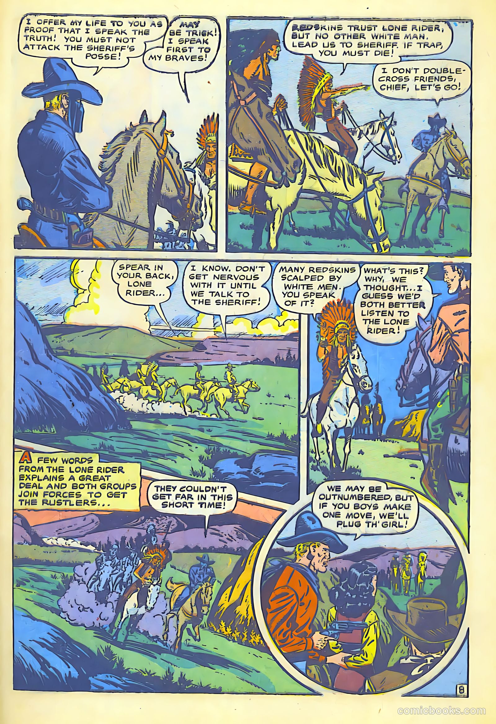 The Lone Rider #1 (1951) — page 47 of 52