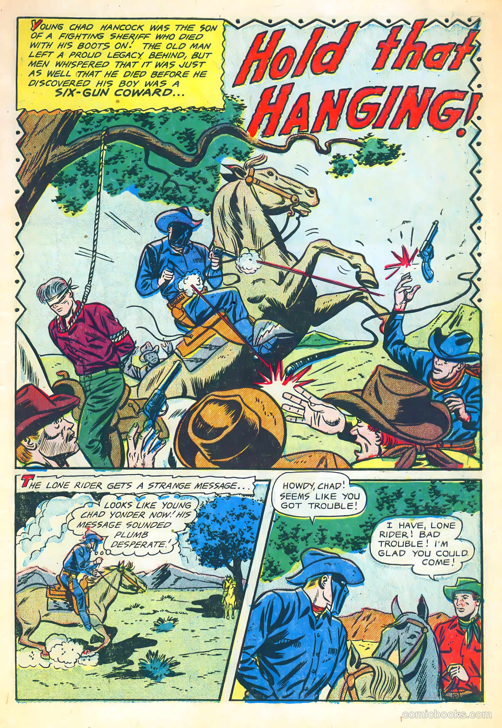 The Lone Rider #10 (1952) — page 3 of 36