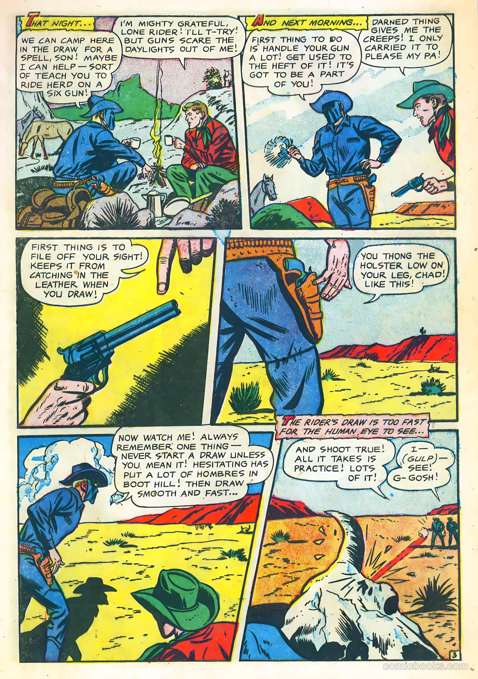 The Lone Rider #10 (1952) — page 5 of 36