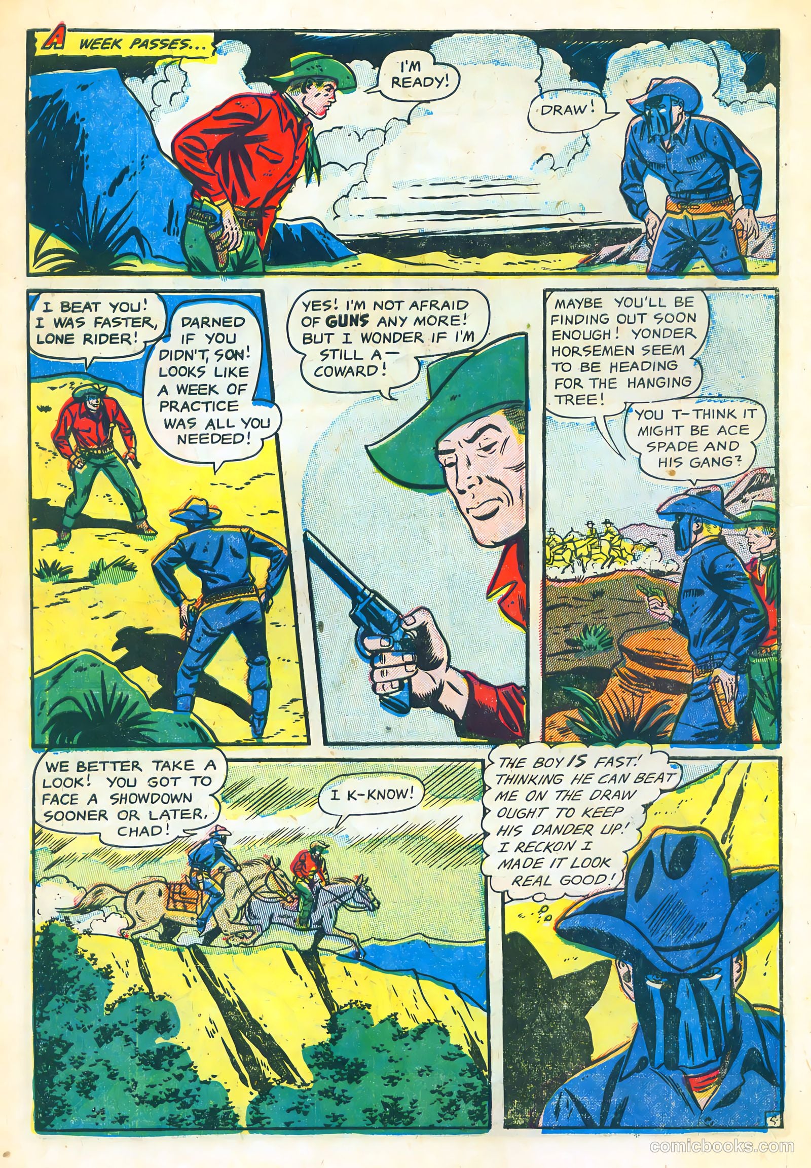 The Lone Rider #10 (1952) — page 6 of 36