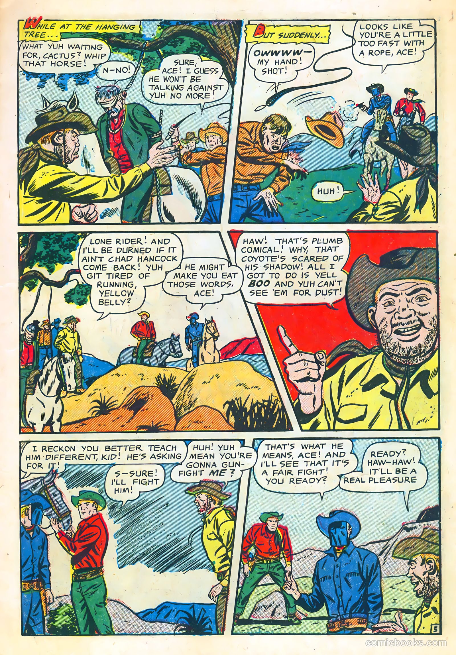 The Lone Rider #10 (1952) — page 7 of 36