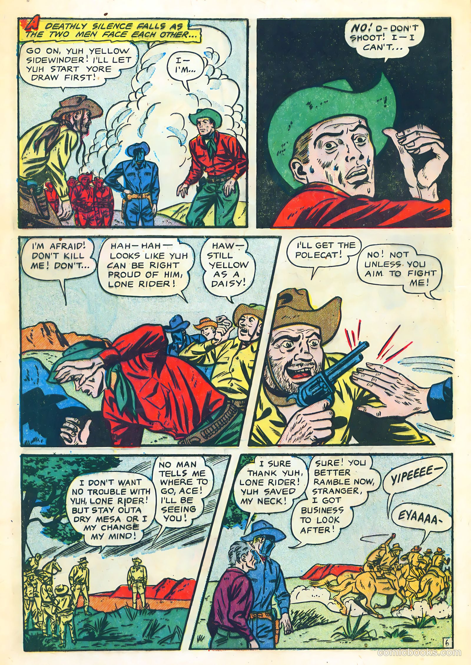 The Lone Rider #10 (1952) — page 8 of 36