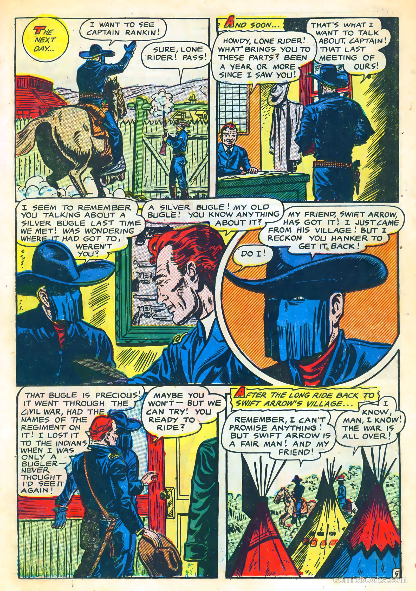 The Lone Rider #10 (1952) — page 15 of 36