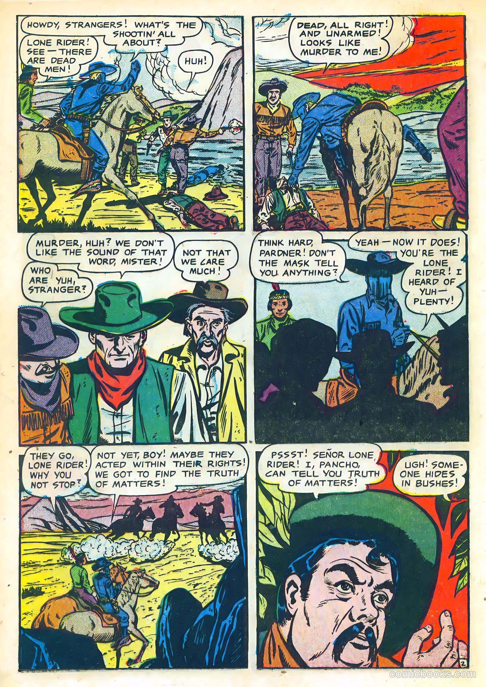 The Lone Rider #10 (1952) — page 20 of 36
