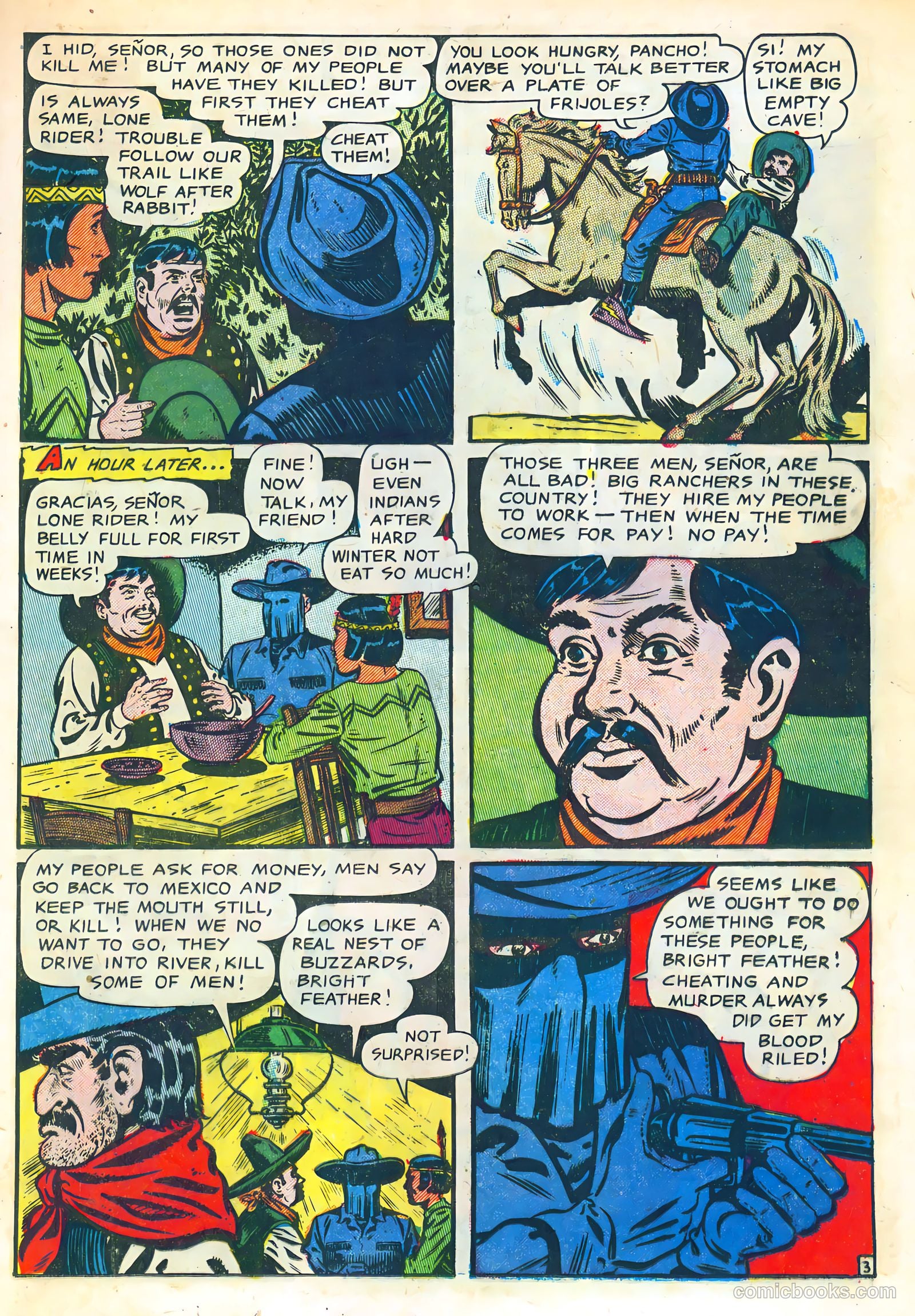 The Lone Rider #10 (1952) — page 21 of 36