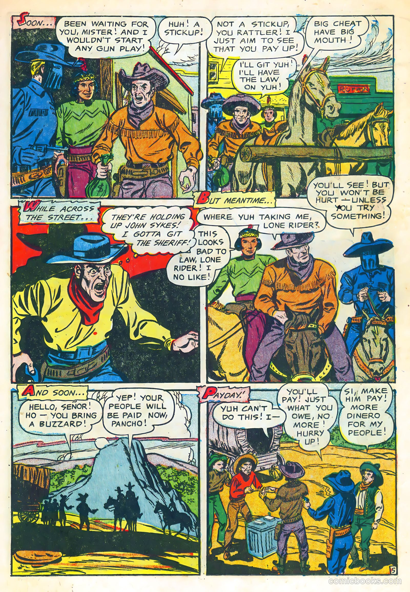 The Lone Rider #10 (1952) — page 23 of 36