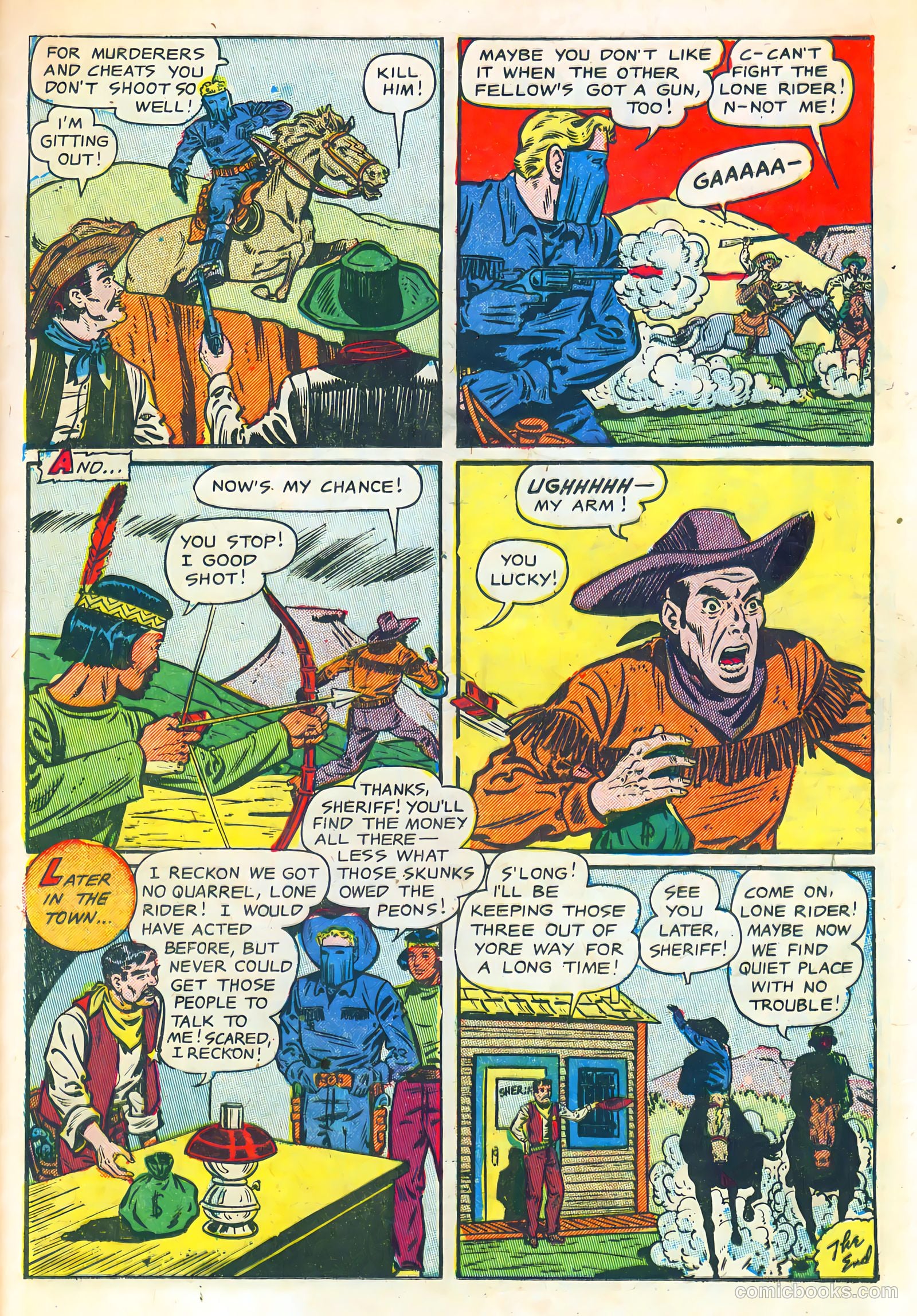 The Lone Rider #10 (1952) — page 25 of 36