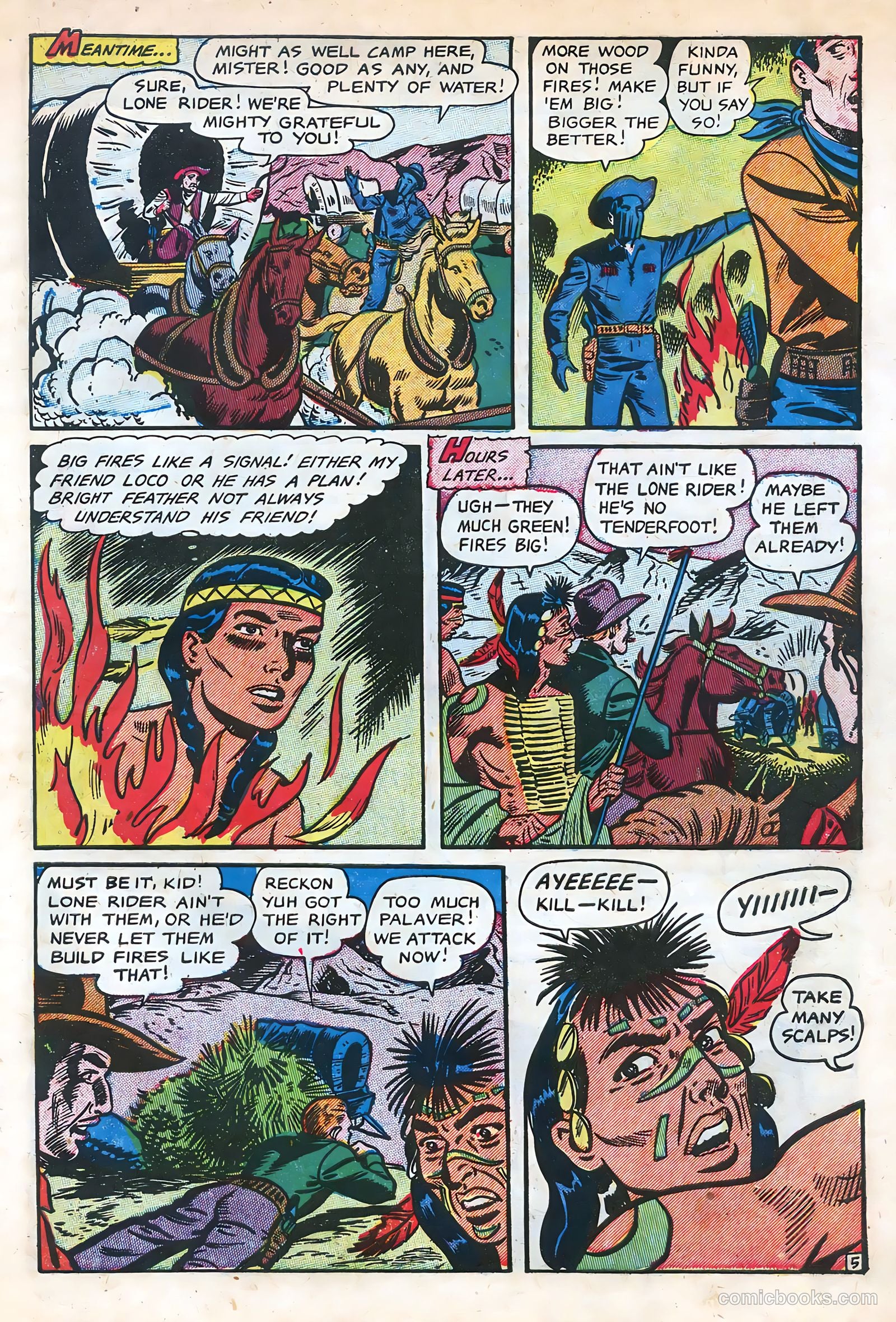 The Lone Rider #11 (1952) — page 7 of 36