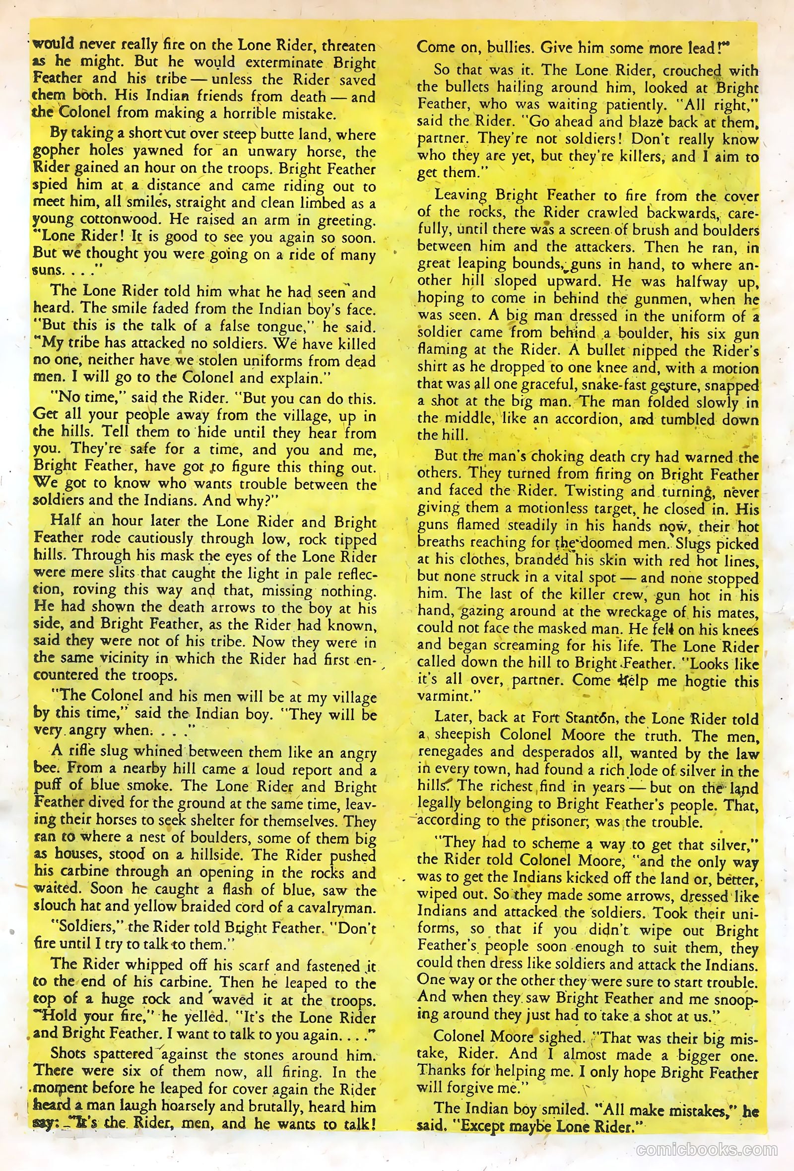 The Lone Rider #11 (1952) — page 18 of 36