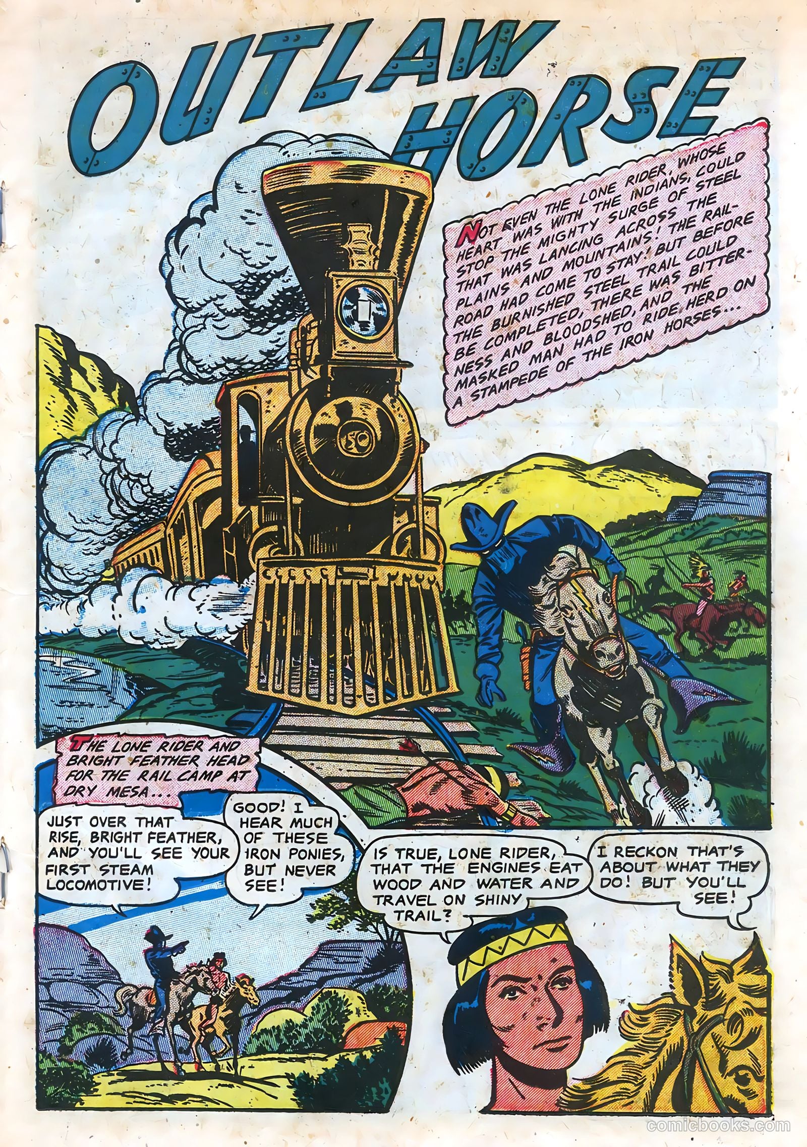 The Lone Rider #11 (1952) — page 19 of 36