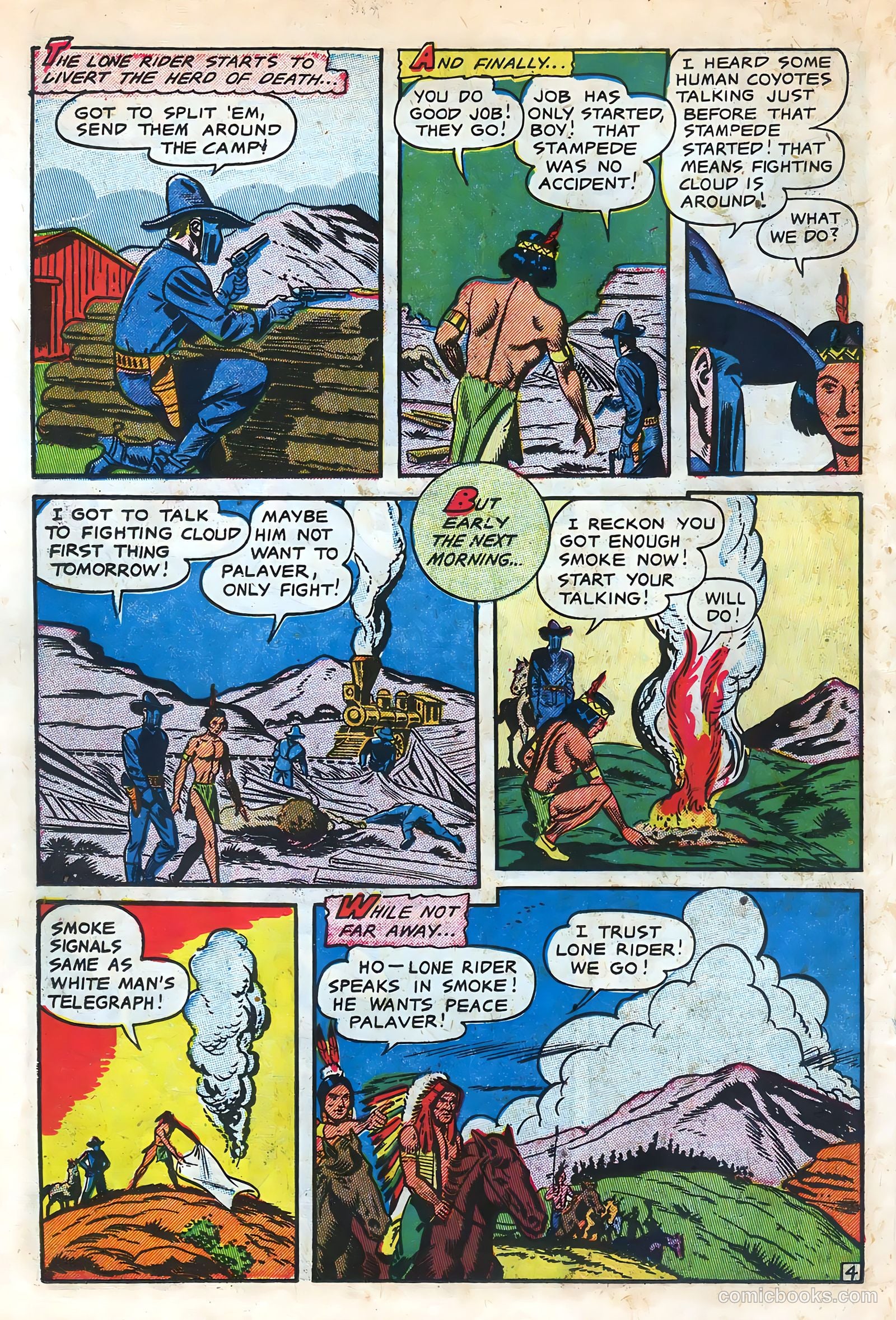 The Lone Rider #11 (1952) — page 22 of 36