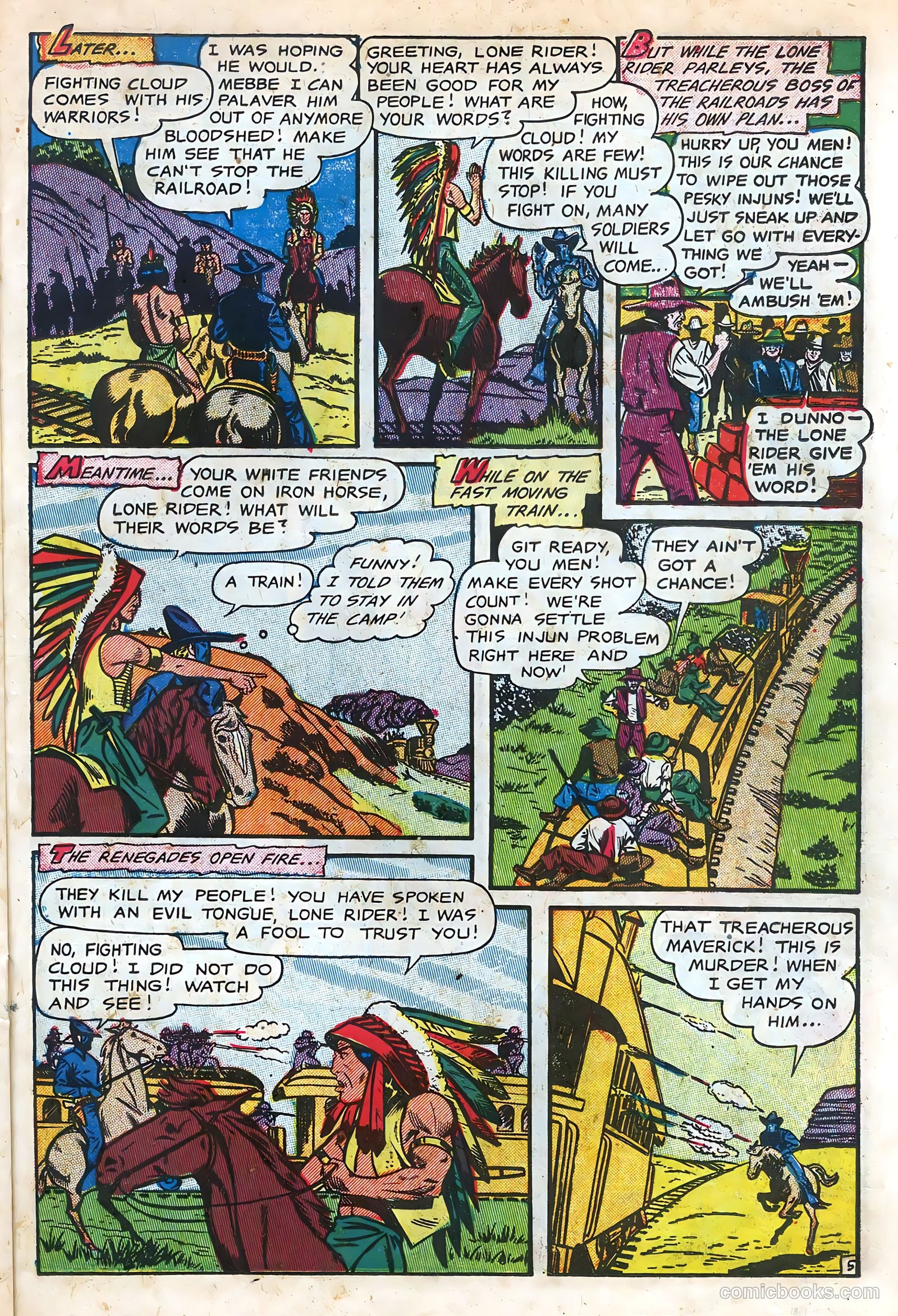 The Lone Rider #11 (1952) — page 23 of 36