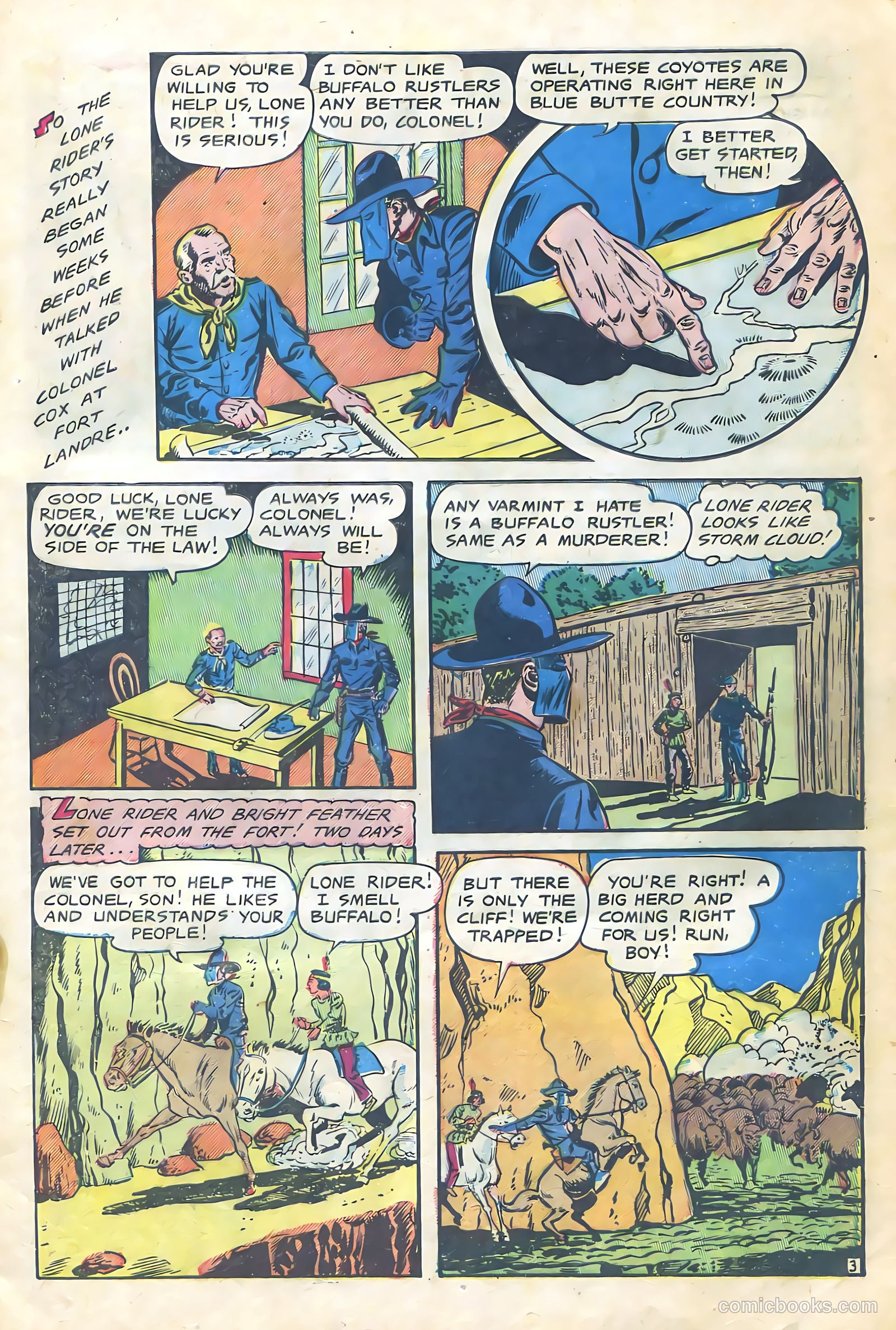 The Lone Rider #12 (1953) — page 5 of 36