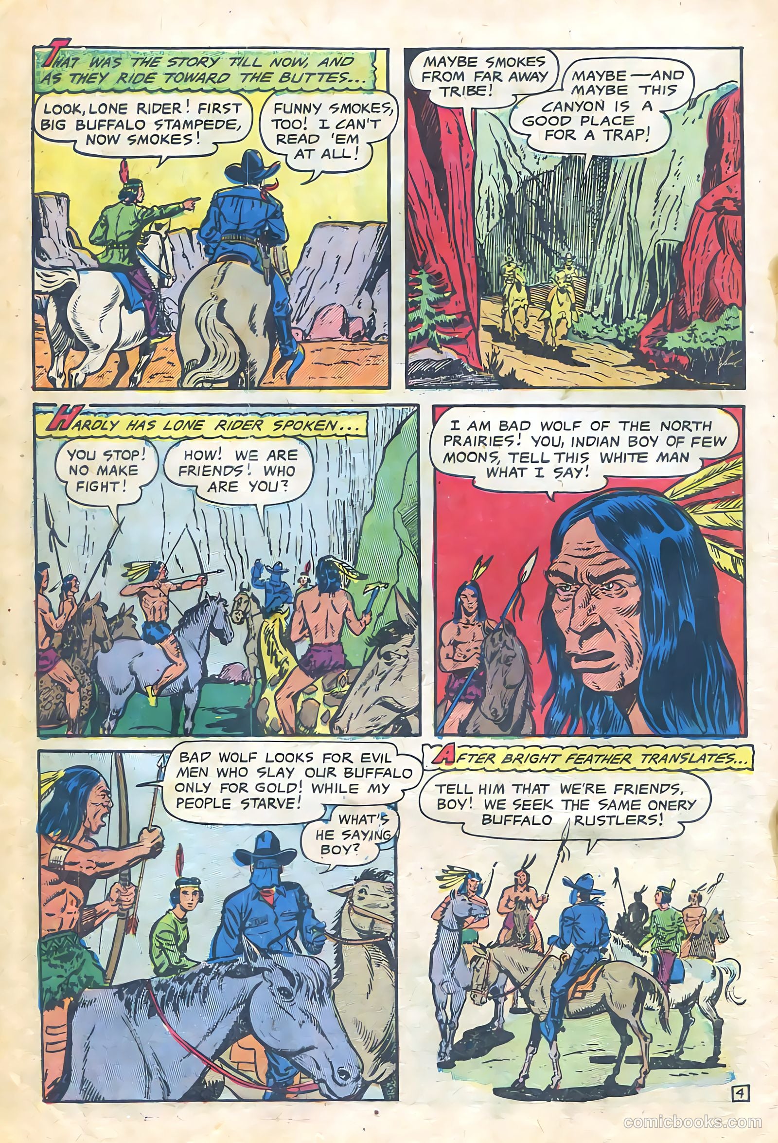 The Lone Rider #12 (1953) — page 6 of 36