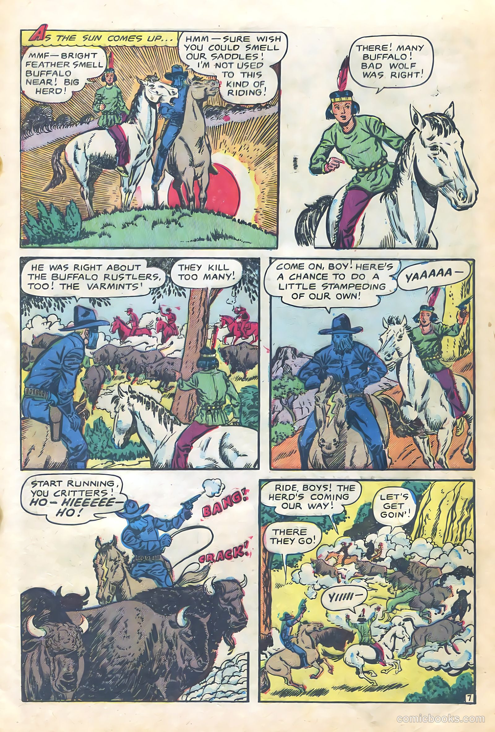 The Lone Rider #12 (1953) — page 9 of 36